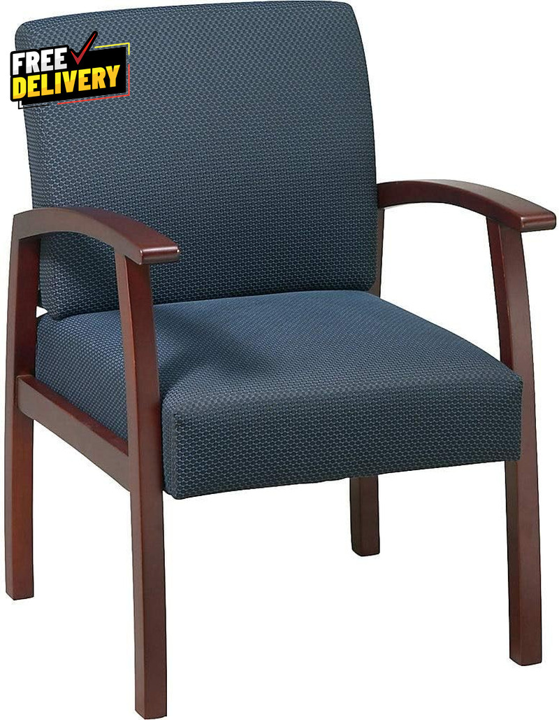 Deluxe Guest Chair Cherry/Midnight Blue