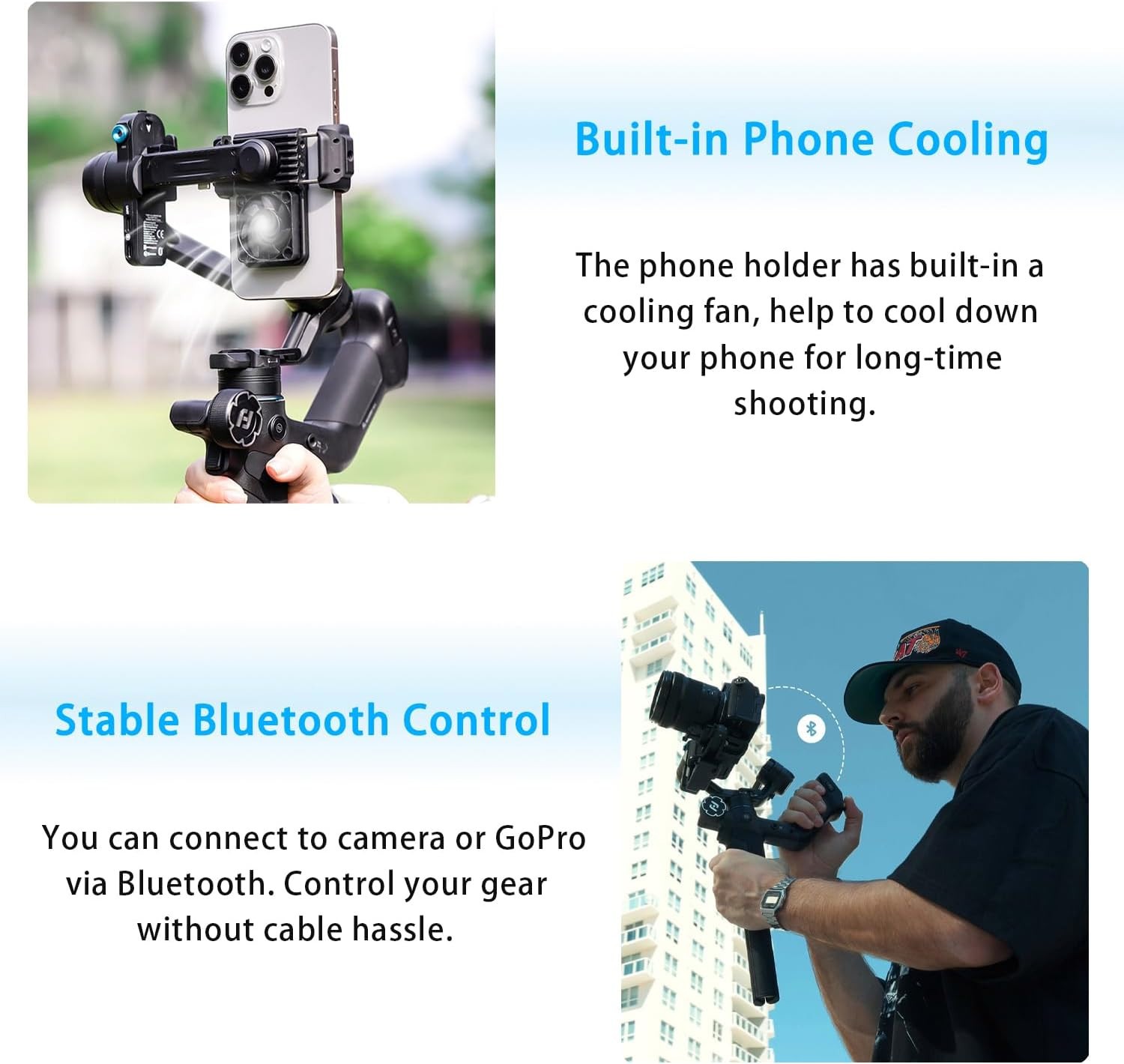 FeiyuTech SCORP Mini 3 Pro Kit, AI Tracking Camera Stabilizer w/ Accessories