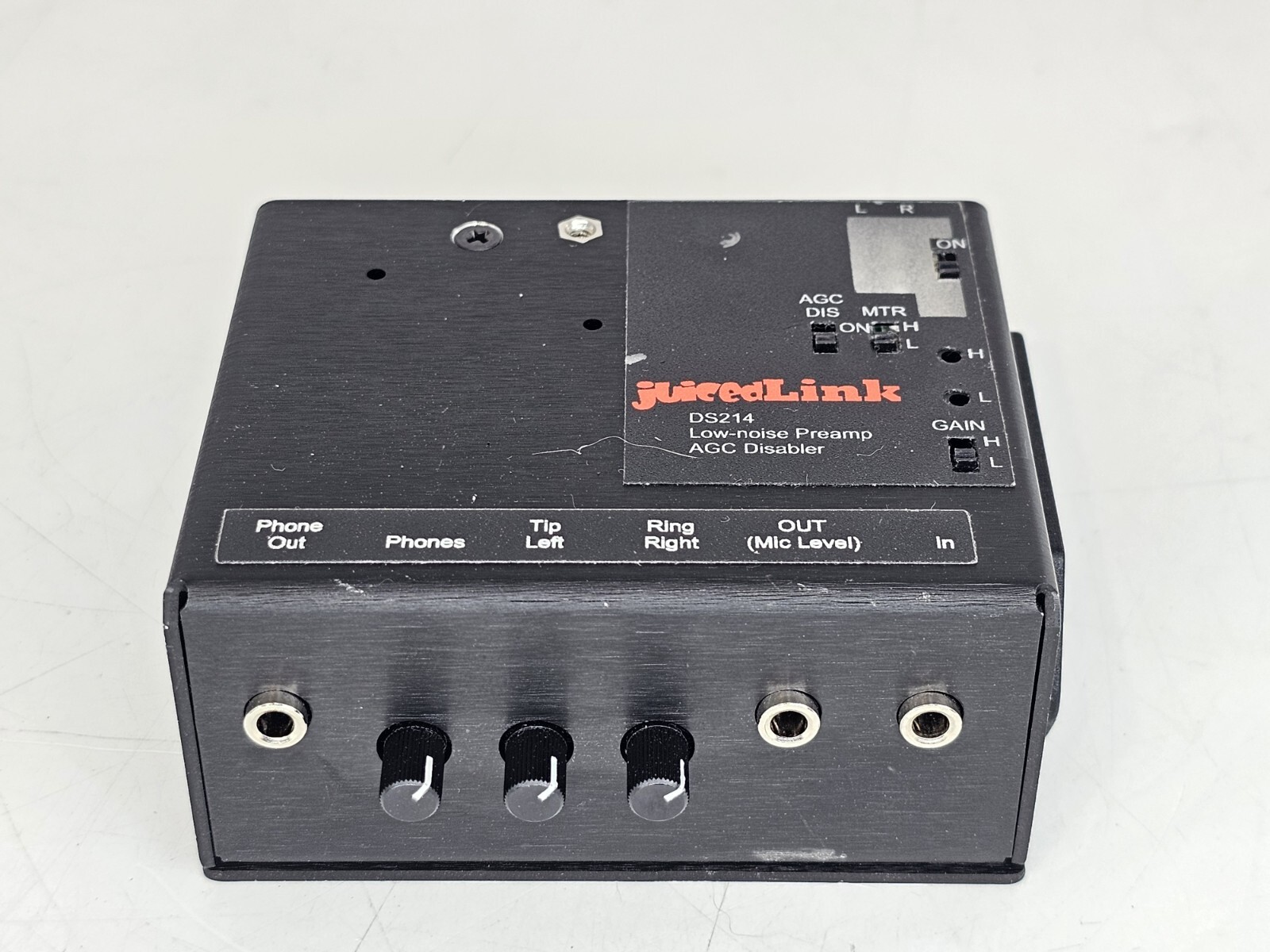 juicedLink DS214 LOW NOISE Camera Mountable Mixer Preamp Ultra Portable