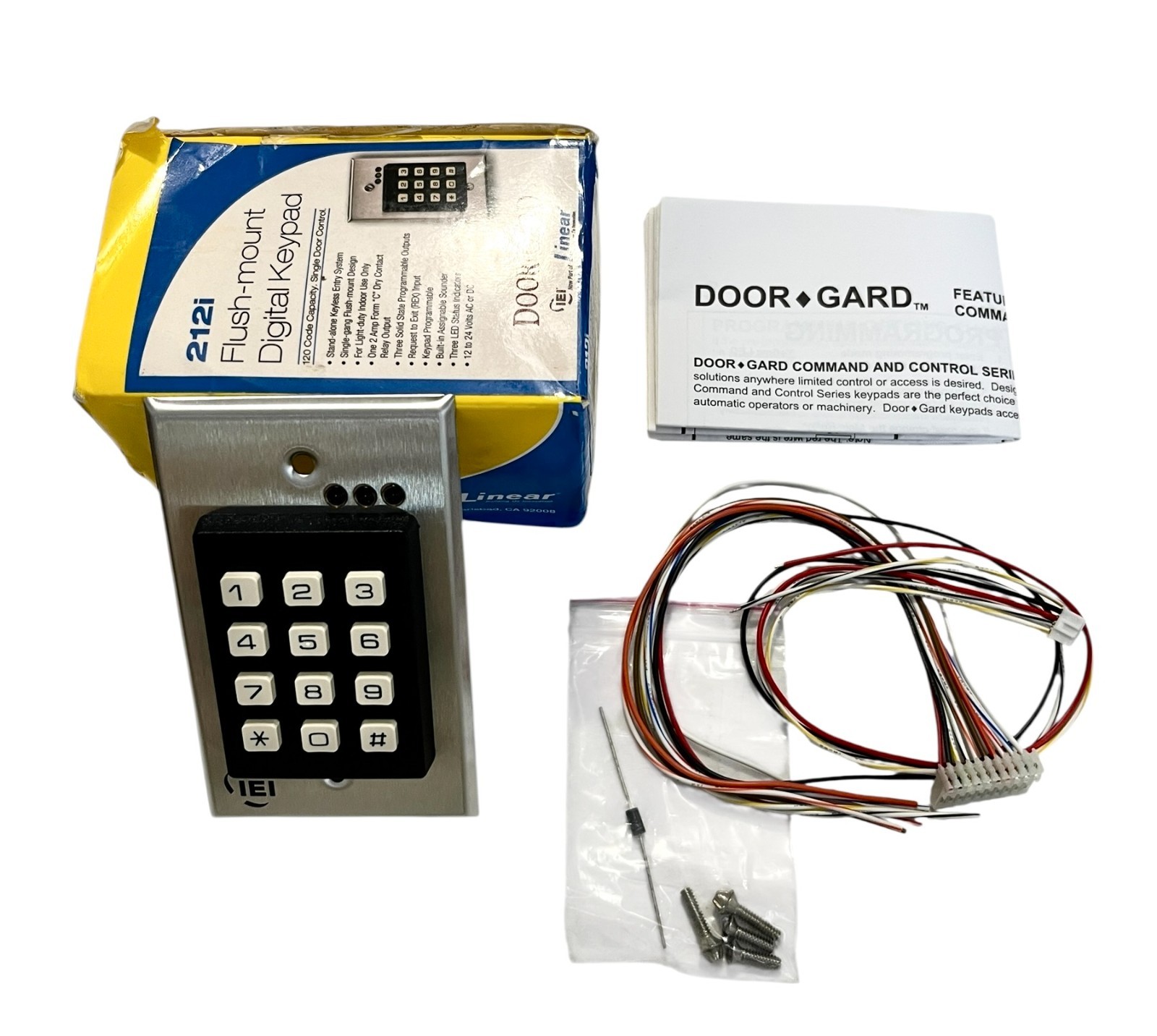 Linear Door Gard 212i Flush Mount Digital Keypad