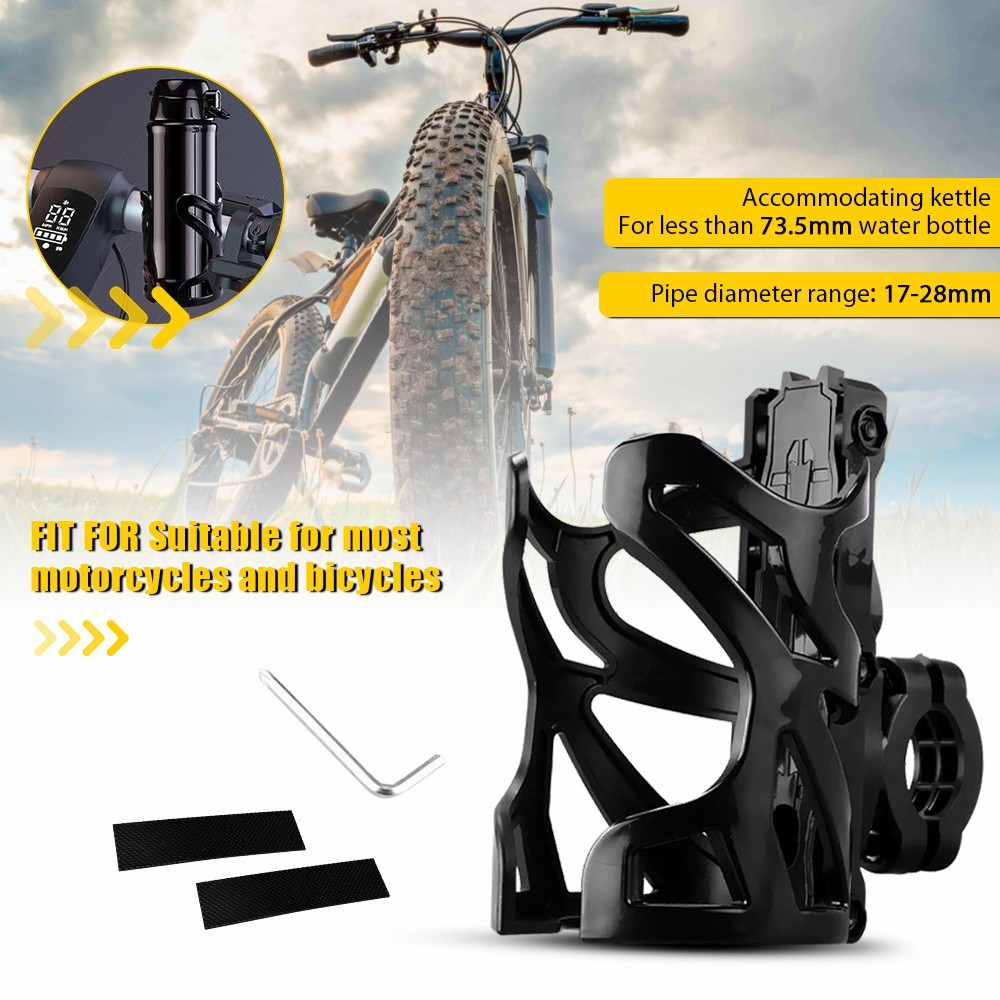 Adjustable Motorcycle Handlebar Cup Holder Mount Drink Water Bottle for Bike ATV