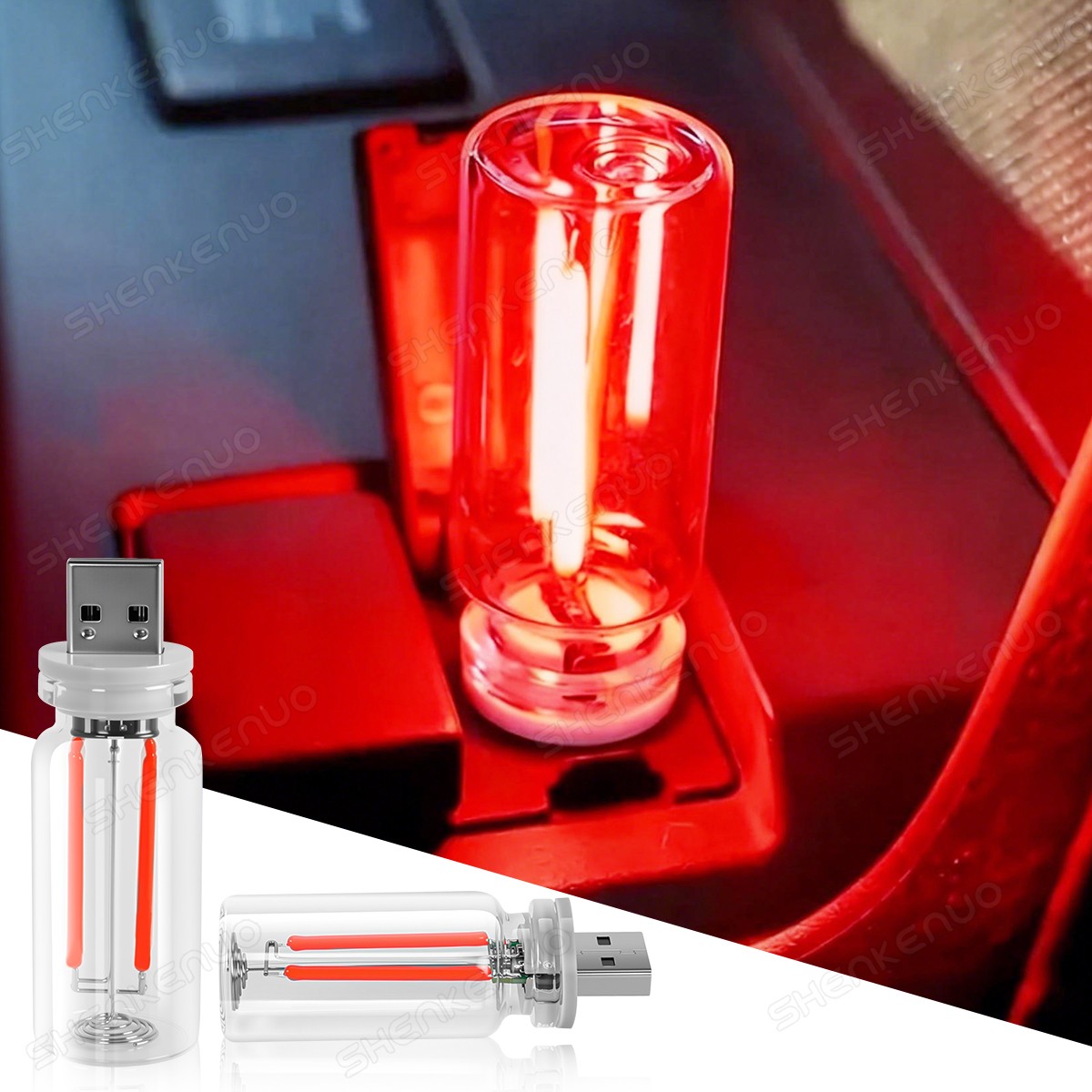 Retro Car Lamps USB LED Car Interior Atmosphere Lights Plug-in USB Night Lamps**