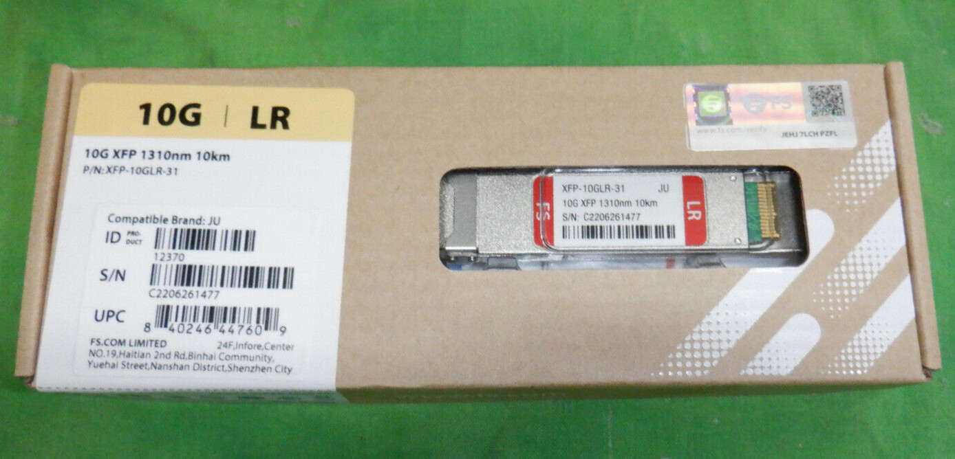 Fiberstore XFP-10GLR-31 FS  10G XFP 1310nm 10km     NEW