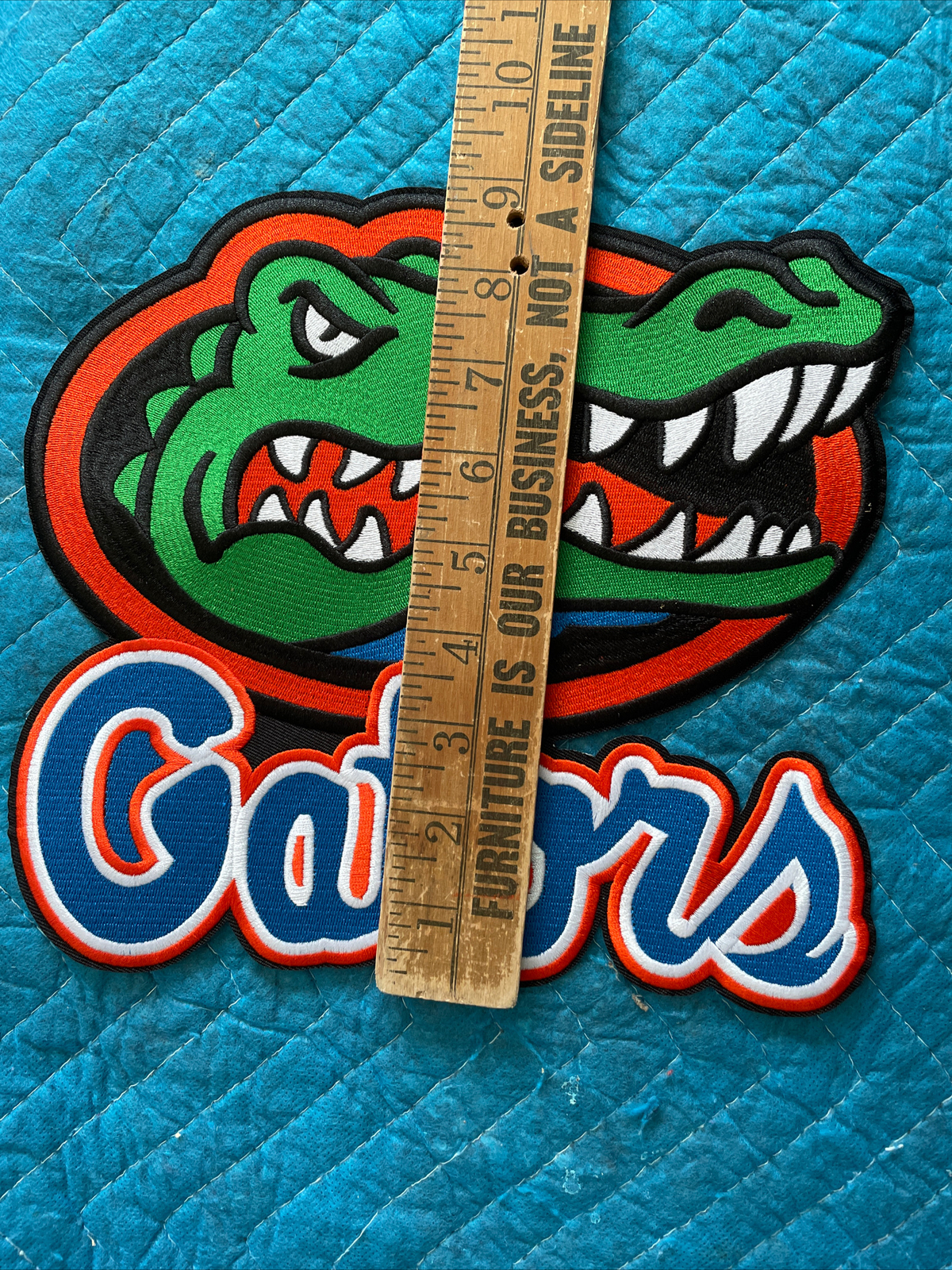 Huge 9.5” Florida Gators Embroidered Iron On Jacket Patch