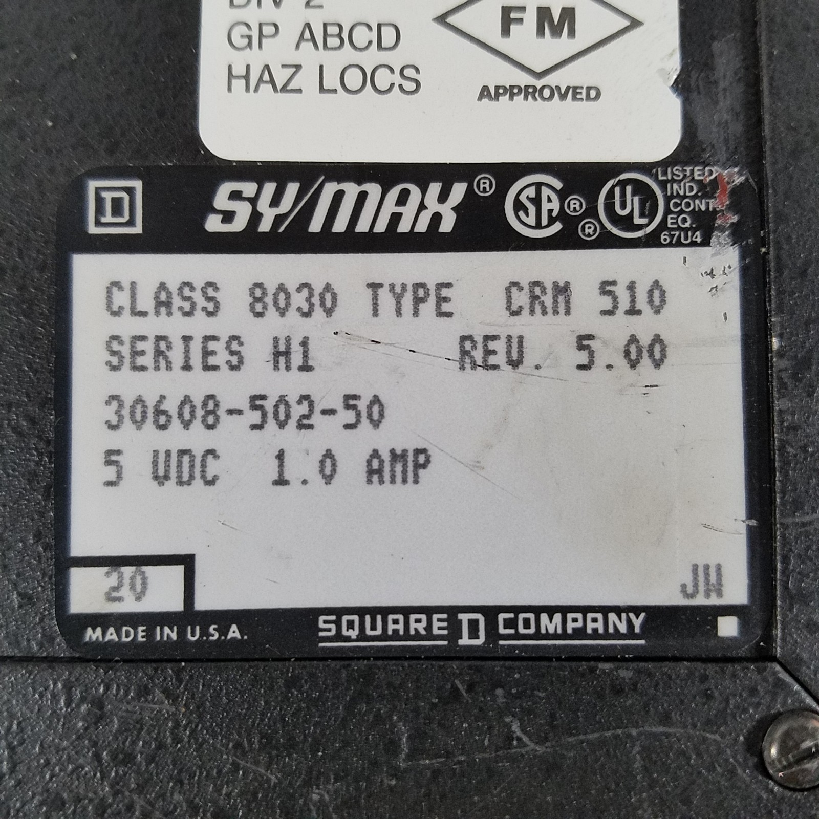 Square D SY/MAX Class 8030, Type CRM510, Network Interface - USED