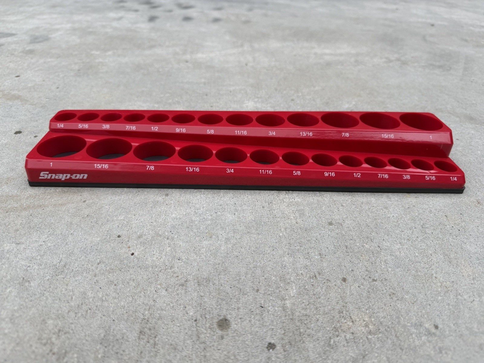 Snap On Tools SAE Socket Tray Magnetic Organizer 3/8” Drive Snap-On
