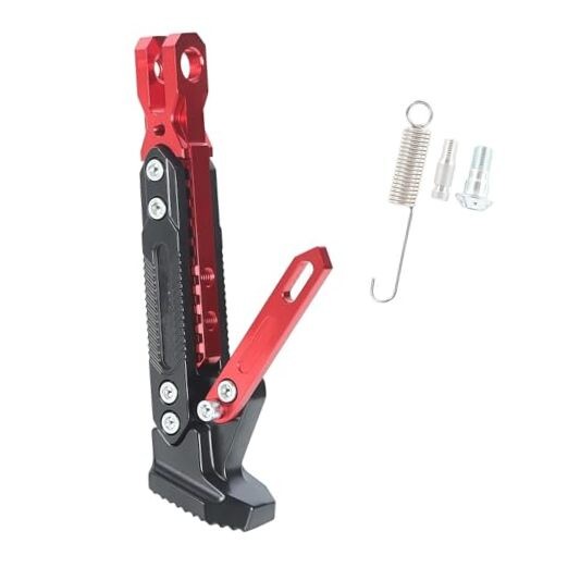 Motorcycle Universal Foot Side Bracket Adjustable 23.00cm*8.50cm*4.00cm Black