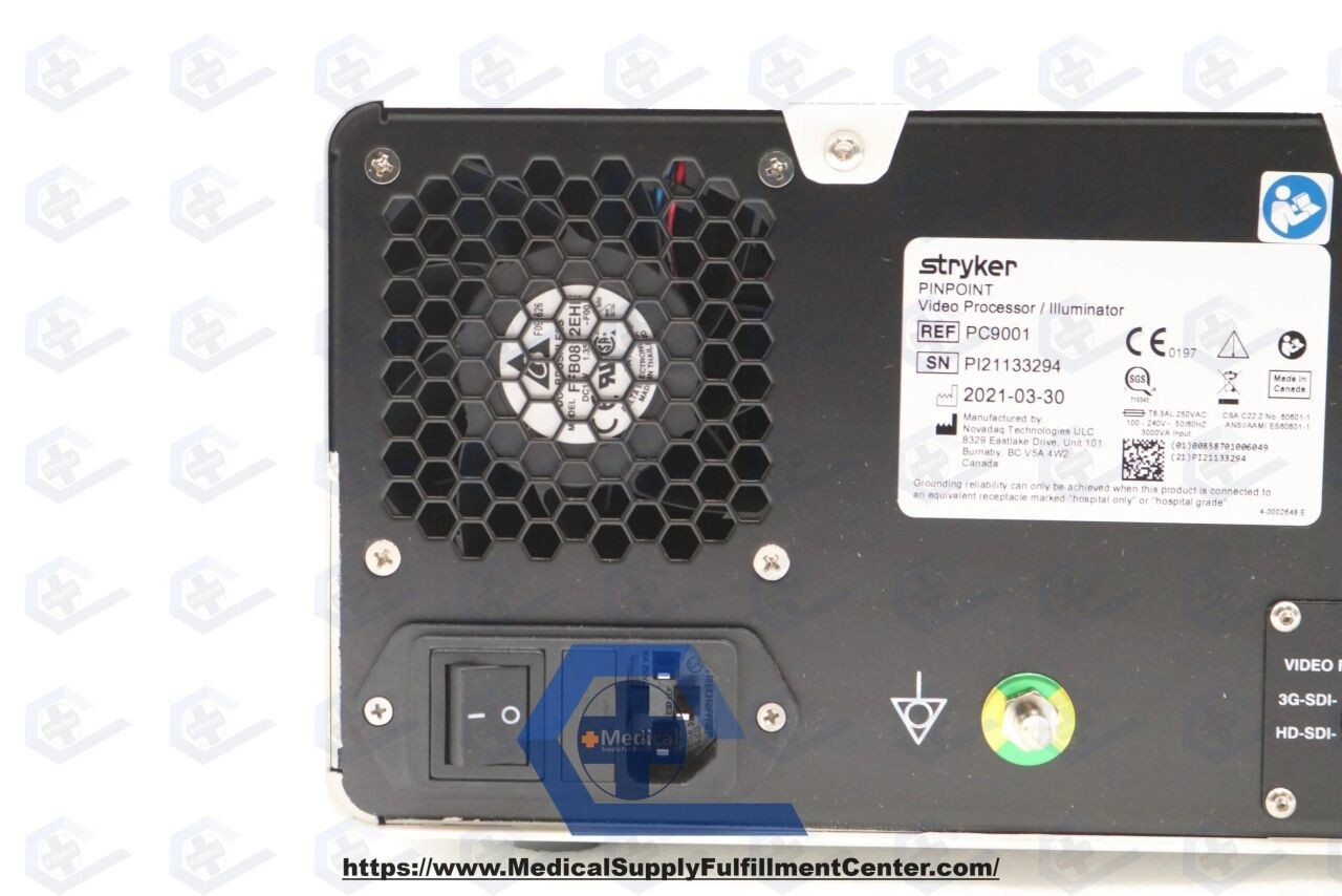 STRYKER PC9001 Video Processor PINPOINT Imaging System