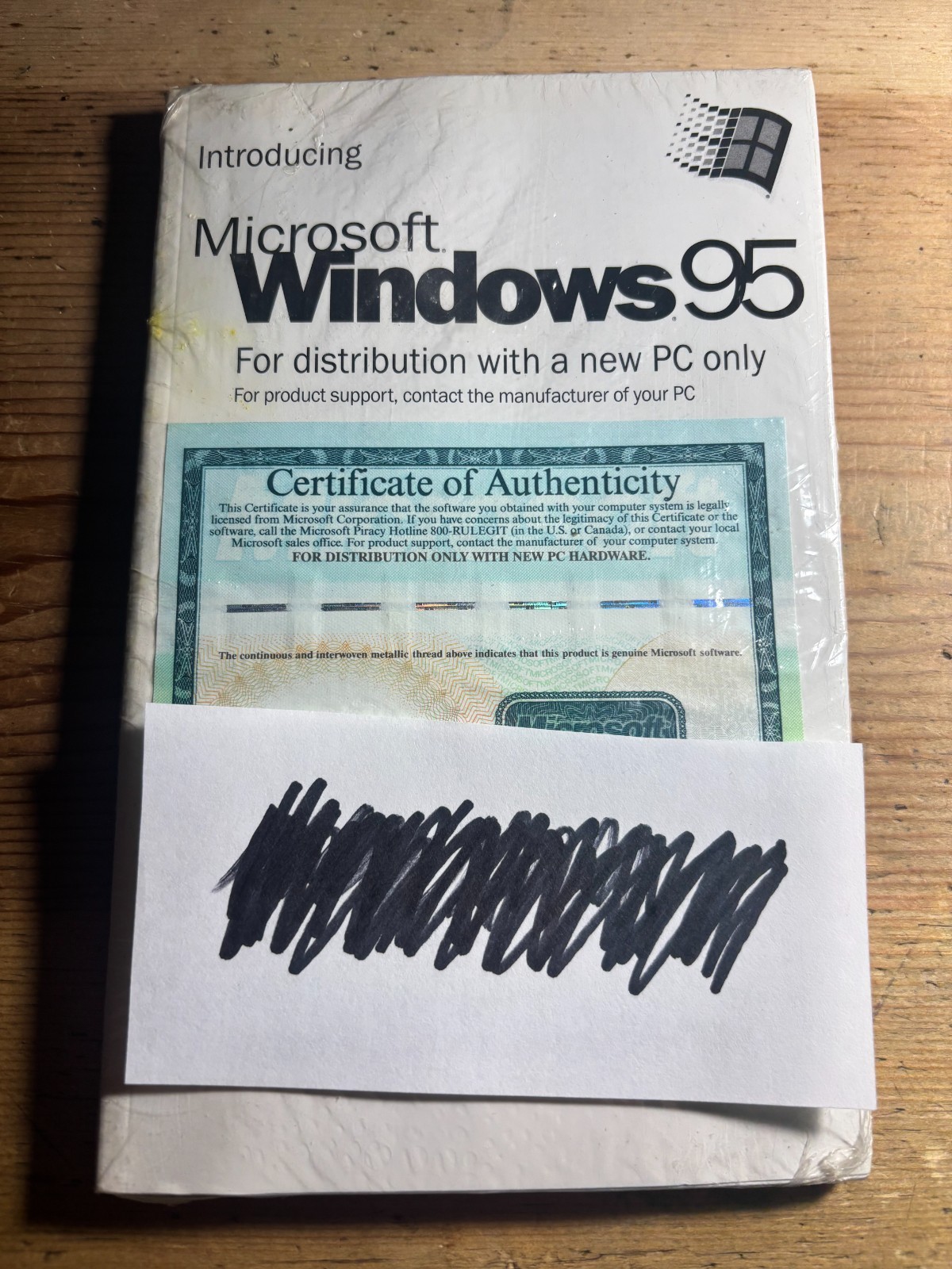 NEW Vtg. 1996 Microsoft Windows 95 Full Operating System CD + Manual