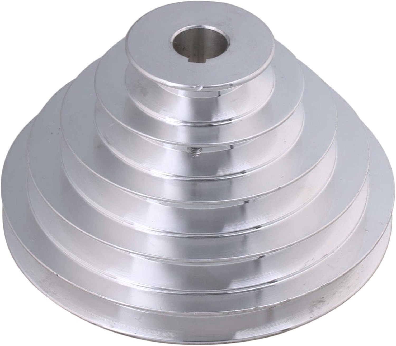 20mm Bore 54mm-150mm Outter Dia Aluminum 5 Slot A Type V-Shaped Pulley 5 Step