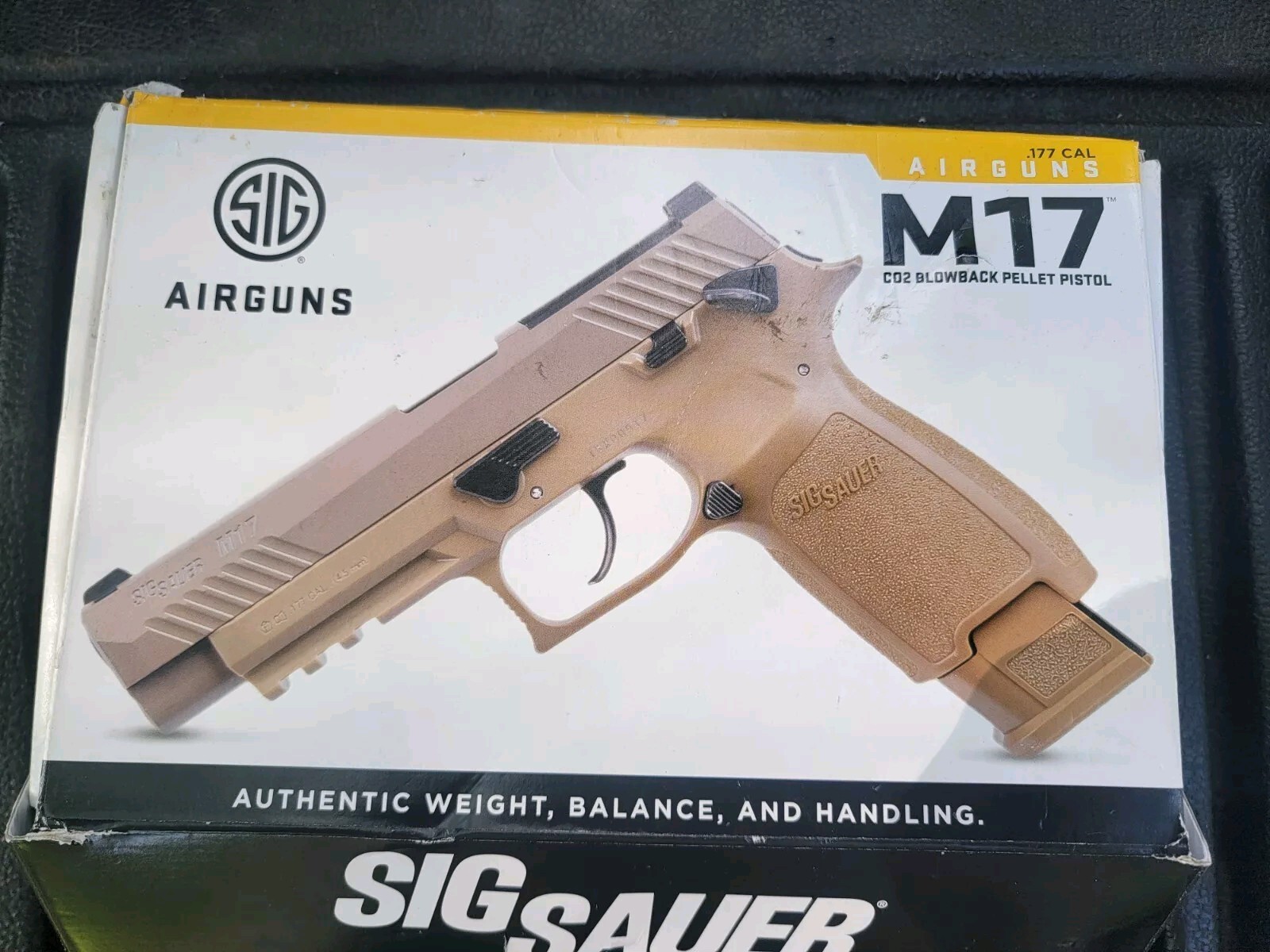 SIG SAUER P320-M17 .177 Caliber 20rd CO2 Coyote Tan Air Pistol (AIR-M17-177)