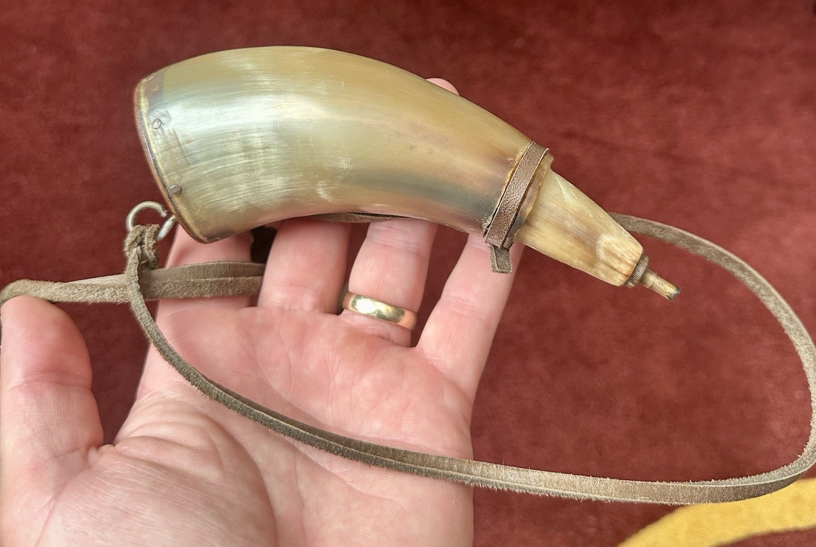 Masonic Powder Horn -Handmade and Durable For Use - Muzzleloader Accessory