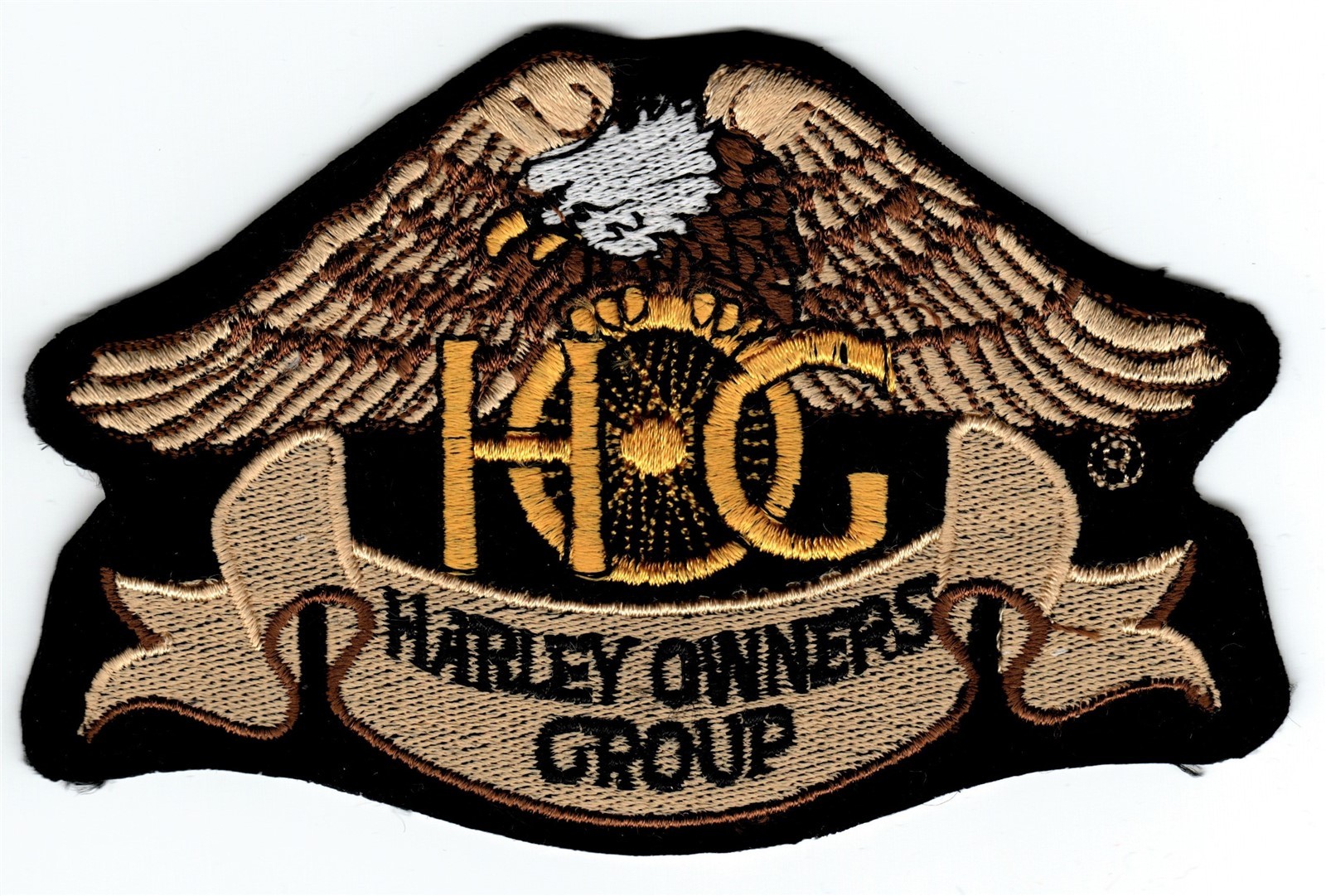 Harley Owner's Group HOG Embroidered Iron On Patch *NOS* #732