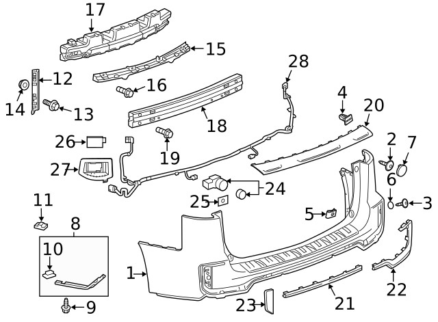 Genuine GM Side Obstacle Detection Control Module 84525874
