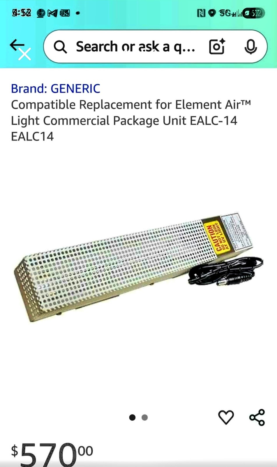 Element Air Air Purification System/selling On AMAZON MORE THEN $500