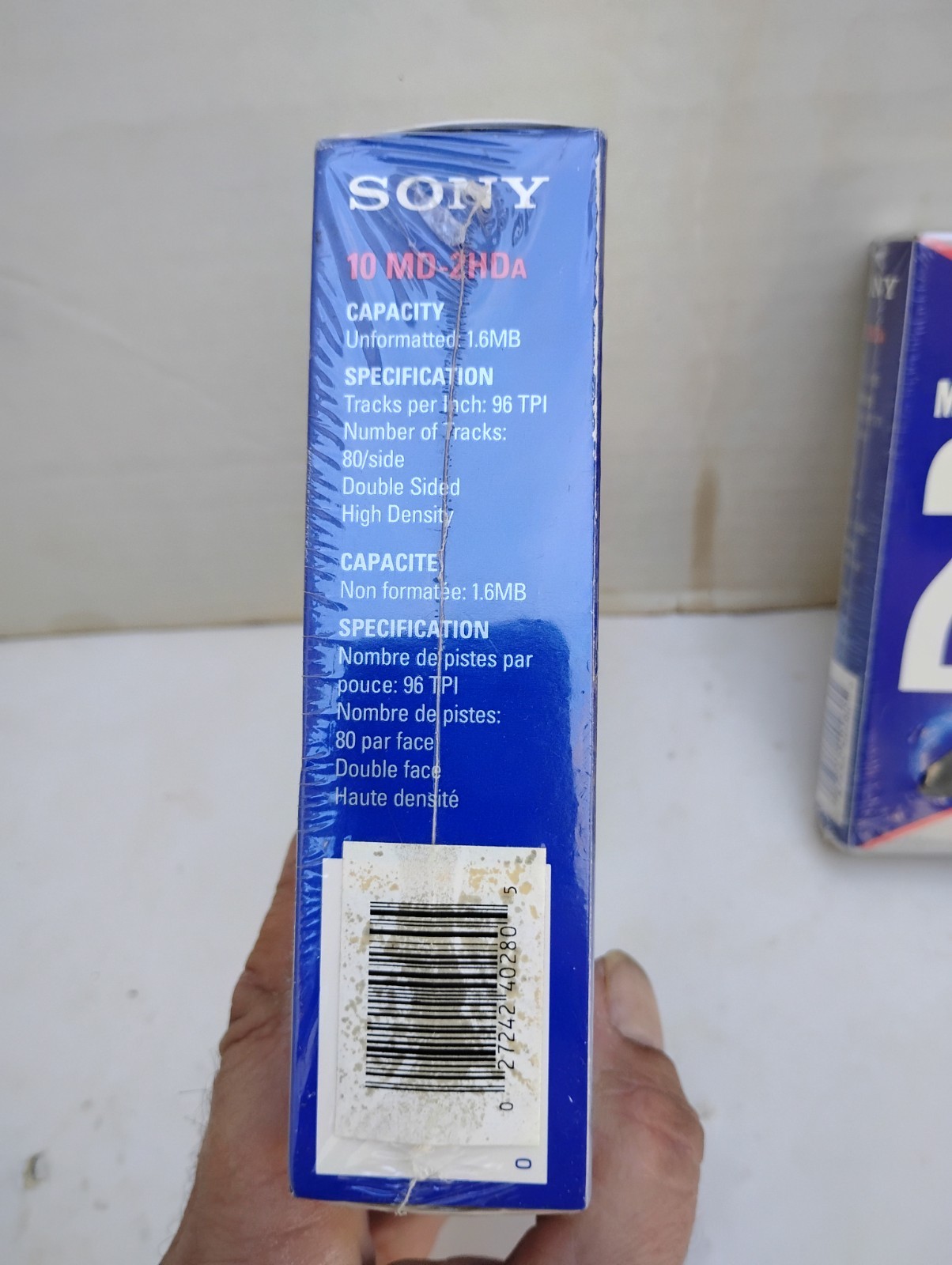 Sony MD-2D 5.25" (130mm) Floppy Disk Box New Sealed NIP Lot of 2 NOS