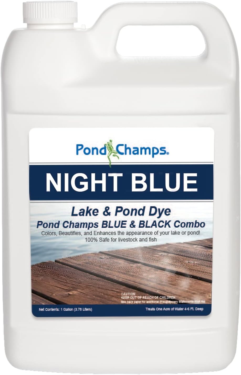 Night Blue Lake and Pond Dye - One Gallon - 1 Gallon,