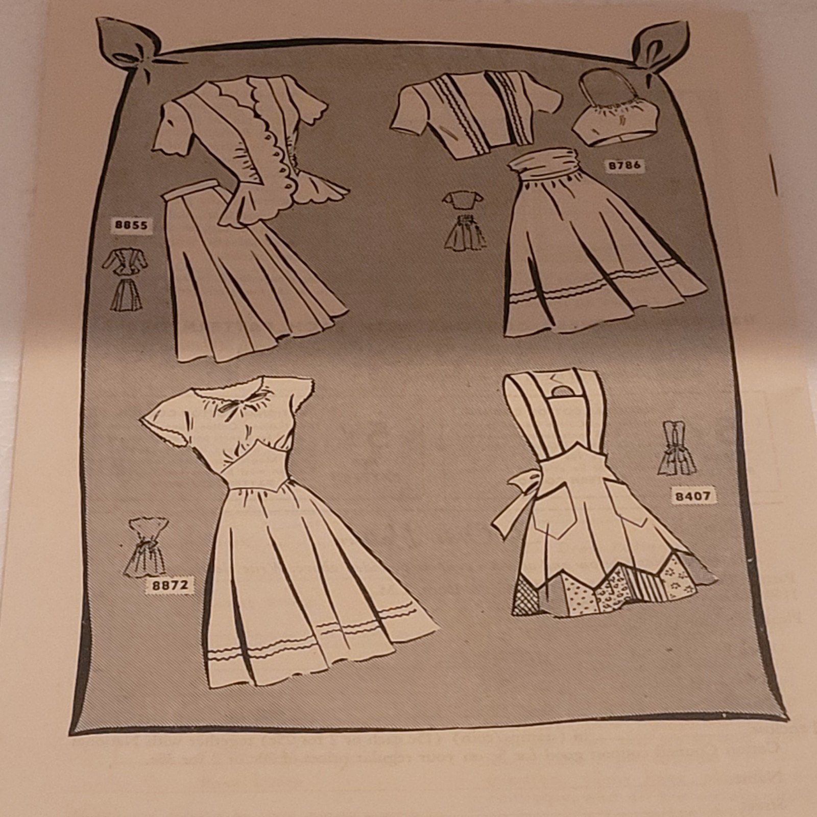 VTG Mail Order M.O. Sewing Patterns 1940s Bag Magic
