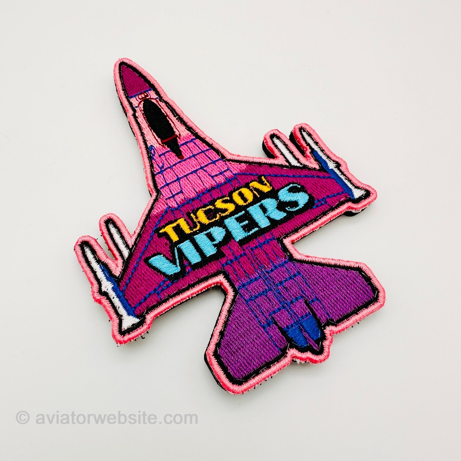 162d Wing "Tucson Vipers" F-16 Falcon Patch - Embroidered Patch w/ Hook&Loop