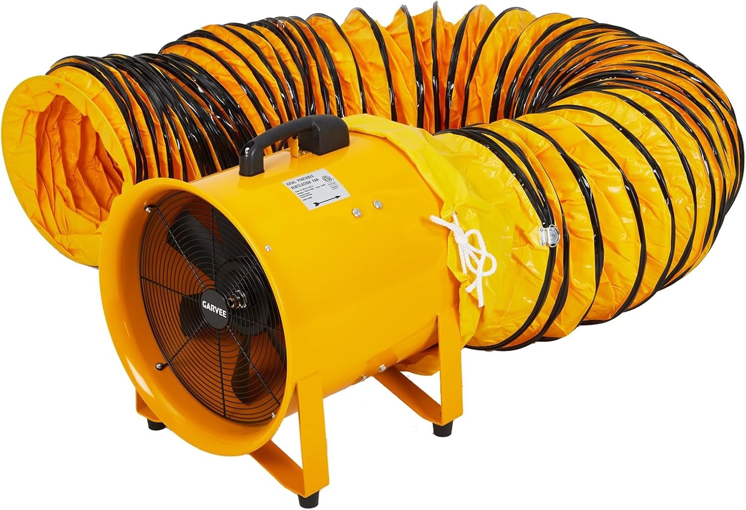 12/16in Utility Blower Exhaust Fan,16.4/32.8ft Duct Hose 3500 r/min & 3500 CFM