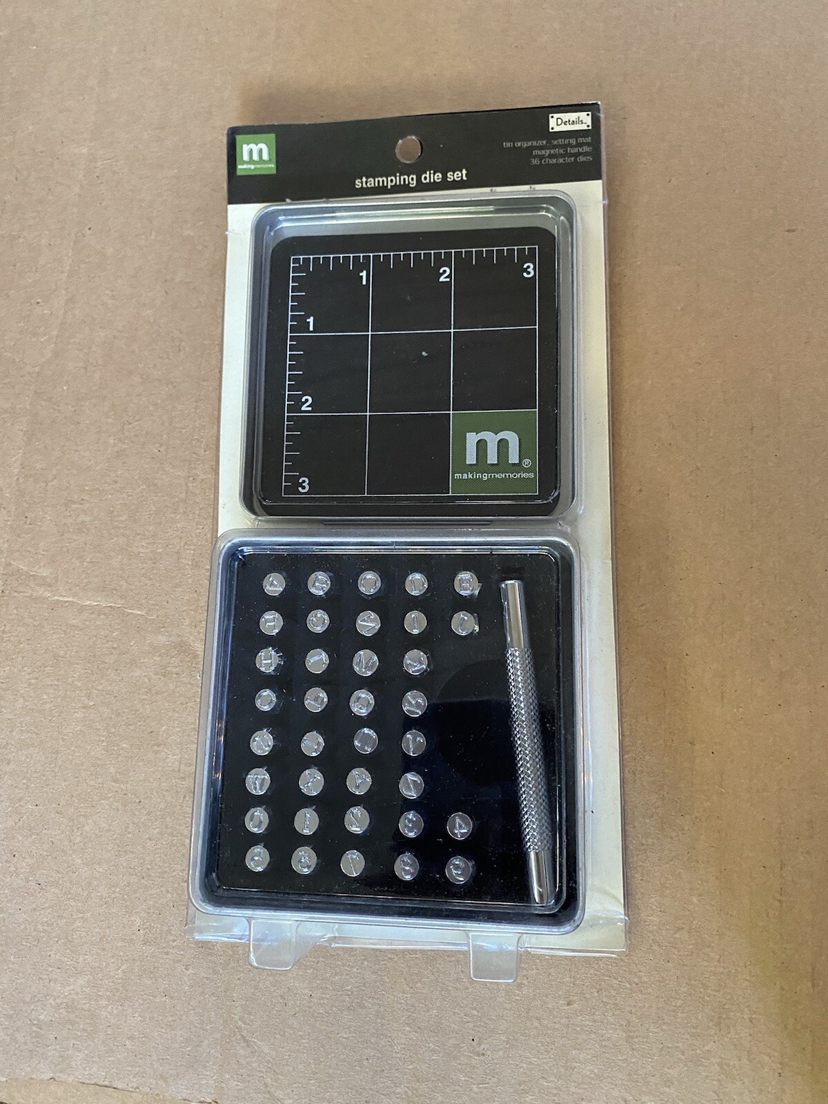 Making Memories Stamping Die Set Letters Numbers 23150 New in Package