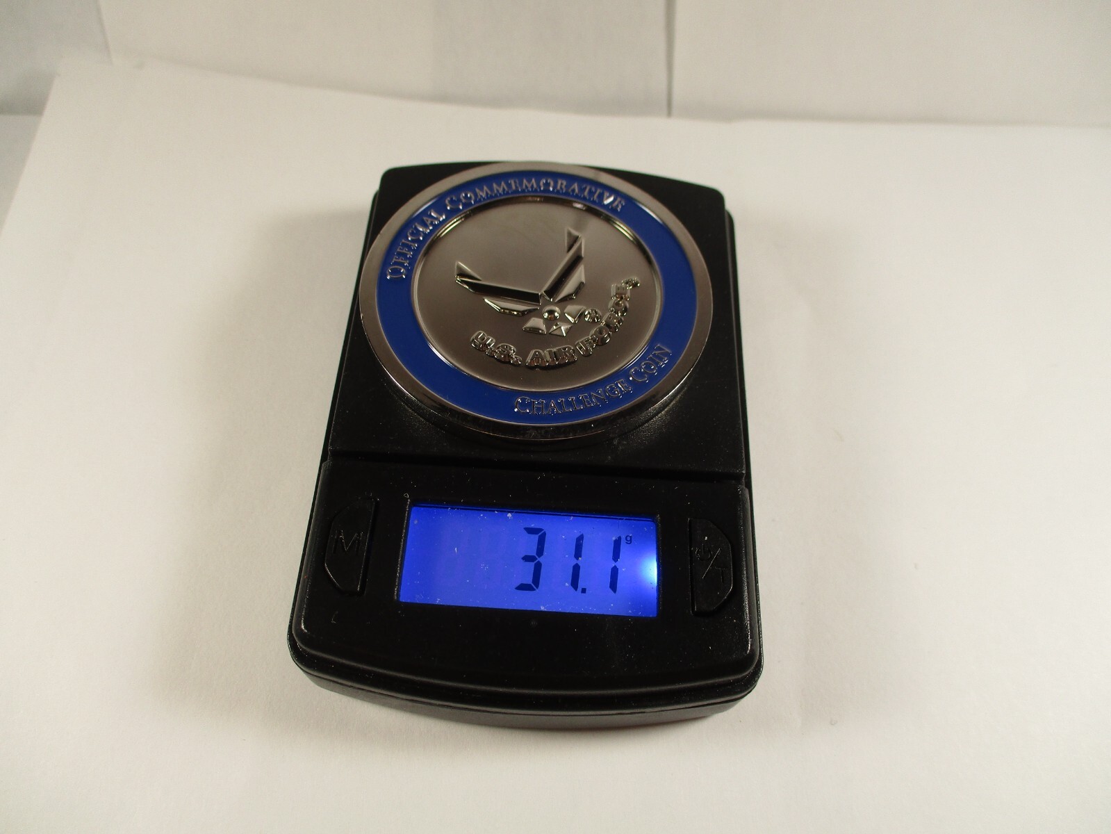 USAF AIR FORCE OFFICIAL COMMEMORATIVE Silver Toned CHALLENGE COIN USAF