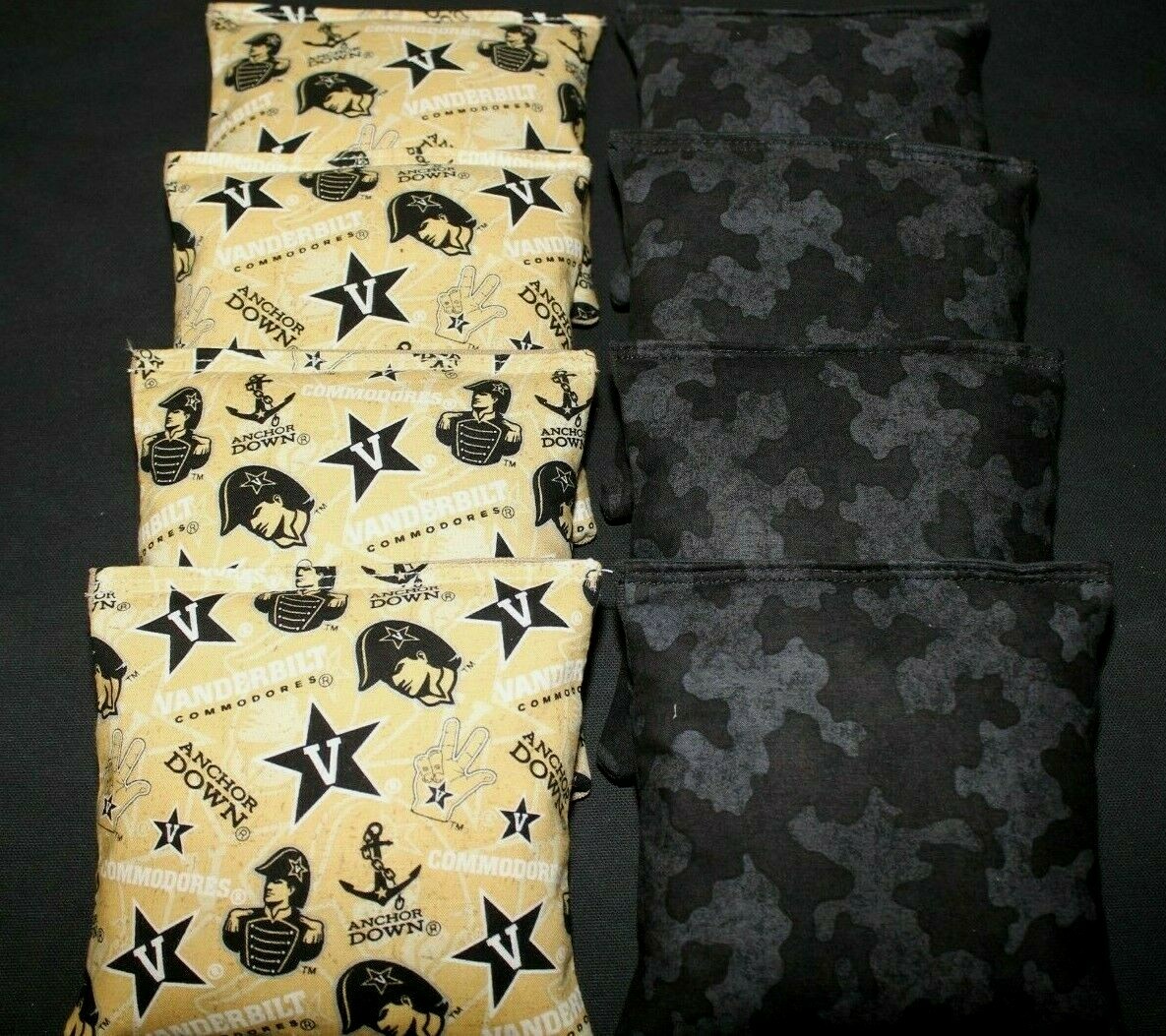 VANDERBILT COMMODORES FOOTBALL Cornhole Bean Bags 8 ACA Toss Bags