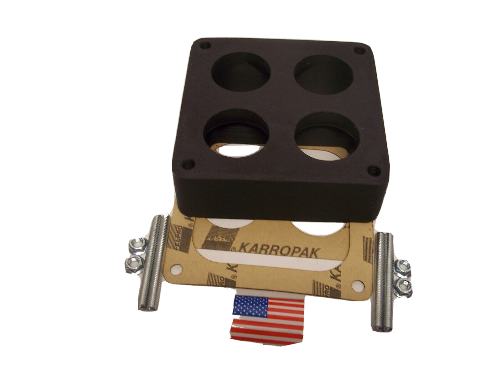Holley 4500 dominator carburetor spacer Ultra High flow 2" carbon fiber PC USA
