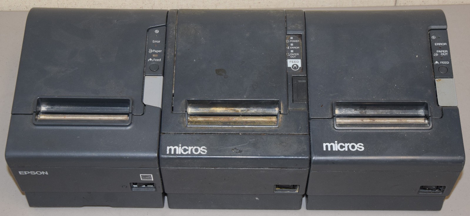 Mixed Lot 3 Epson Thermal Receipt Printer TM-T88III TM-T88IV TM-T88V Parts Only