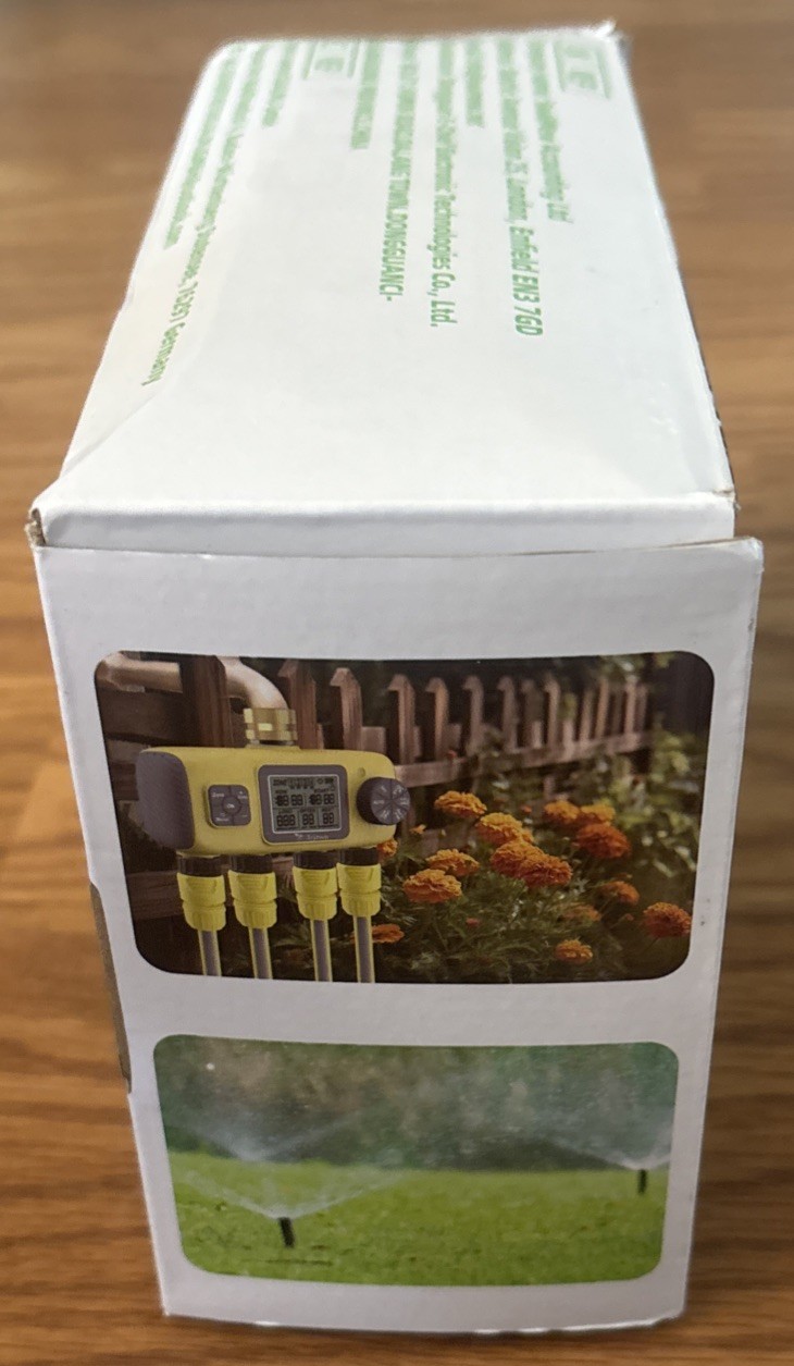 4-Zone Programmable Digital Smart Water Timer w/ Brass Inlet, Rain Delay, Anti-R