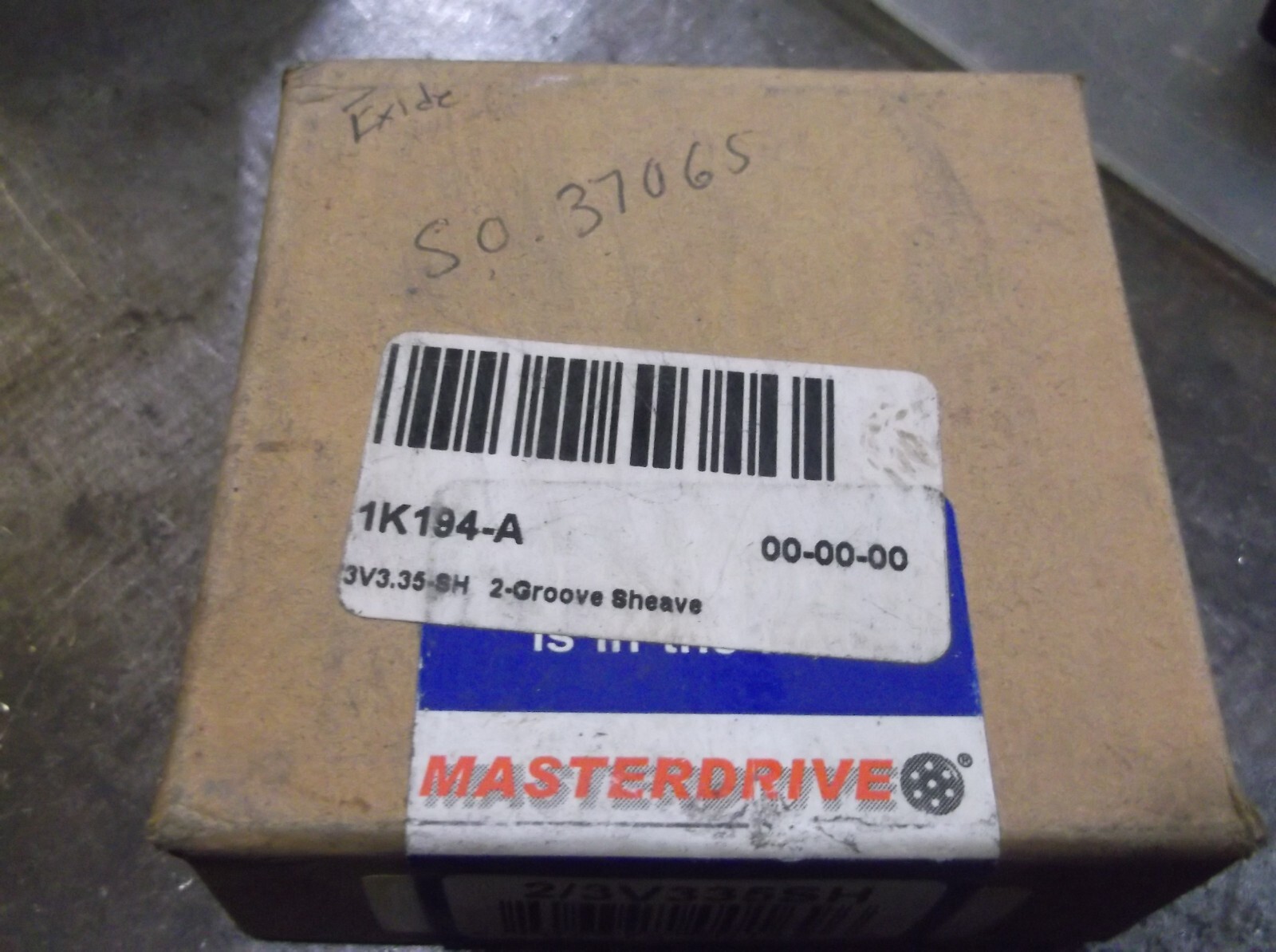 NIB MASTERDRIVE 2/3V335SH PULLEY (WL55-2)