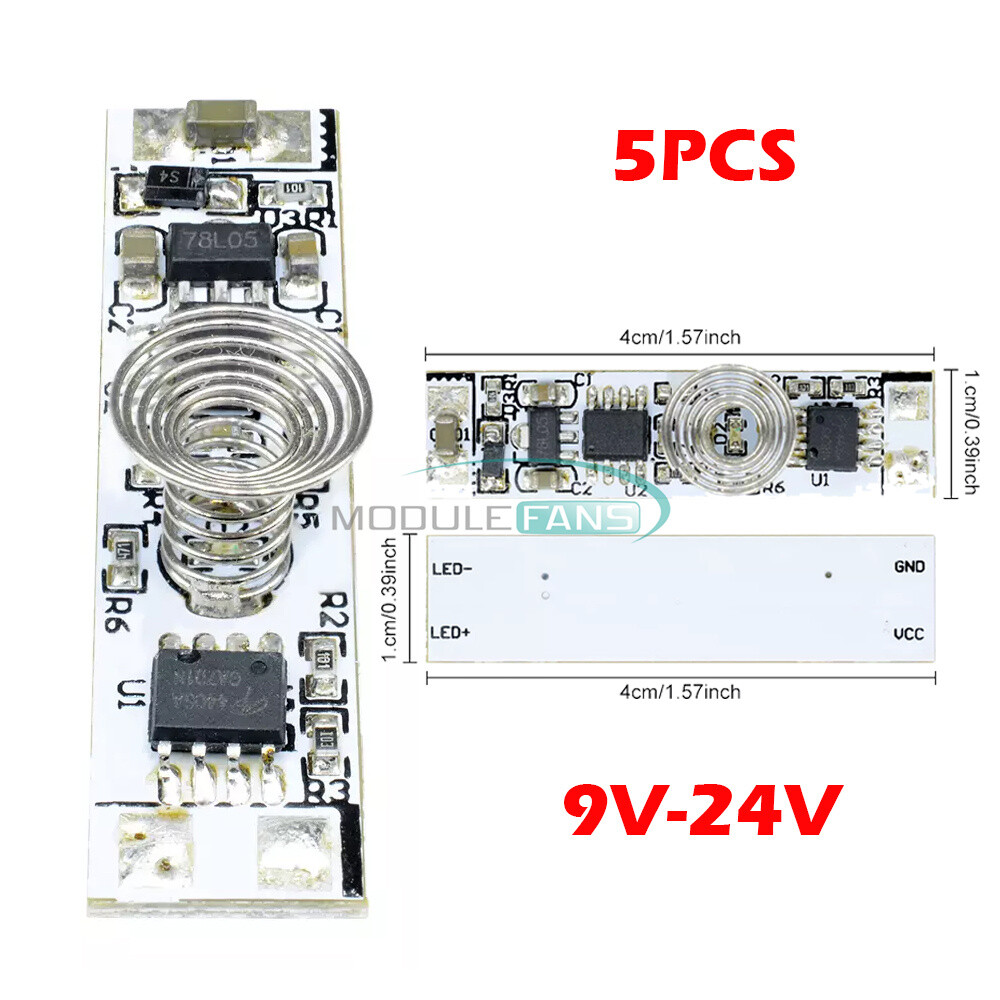 5x 30W Touch Switch Capacitive Touch Sensor Module LED Dimming Control 9V-24V