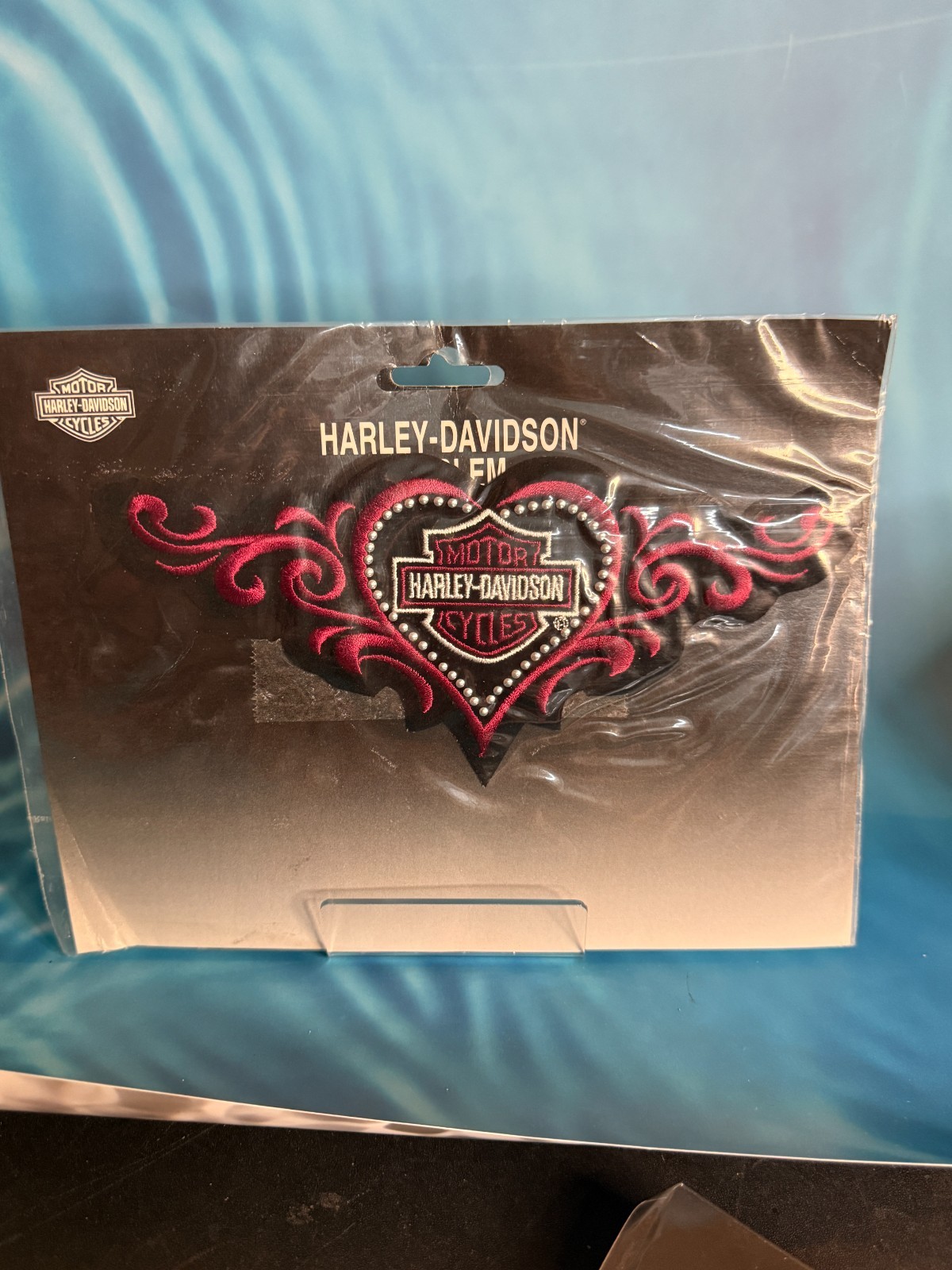 Studded Heart Harley Davidson studded heart Patch - Tribal Design- Womens Harley