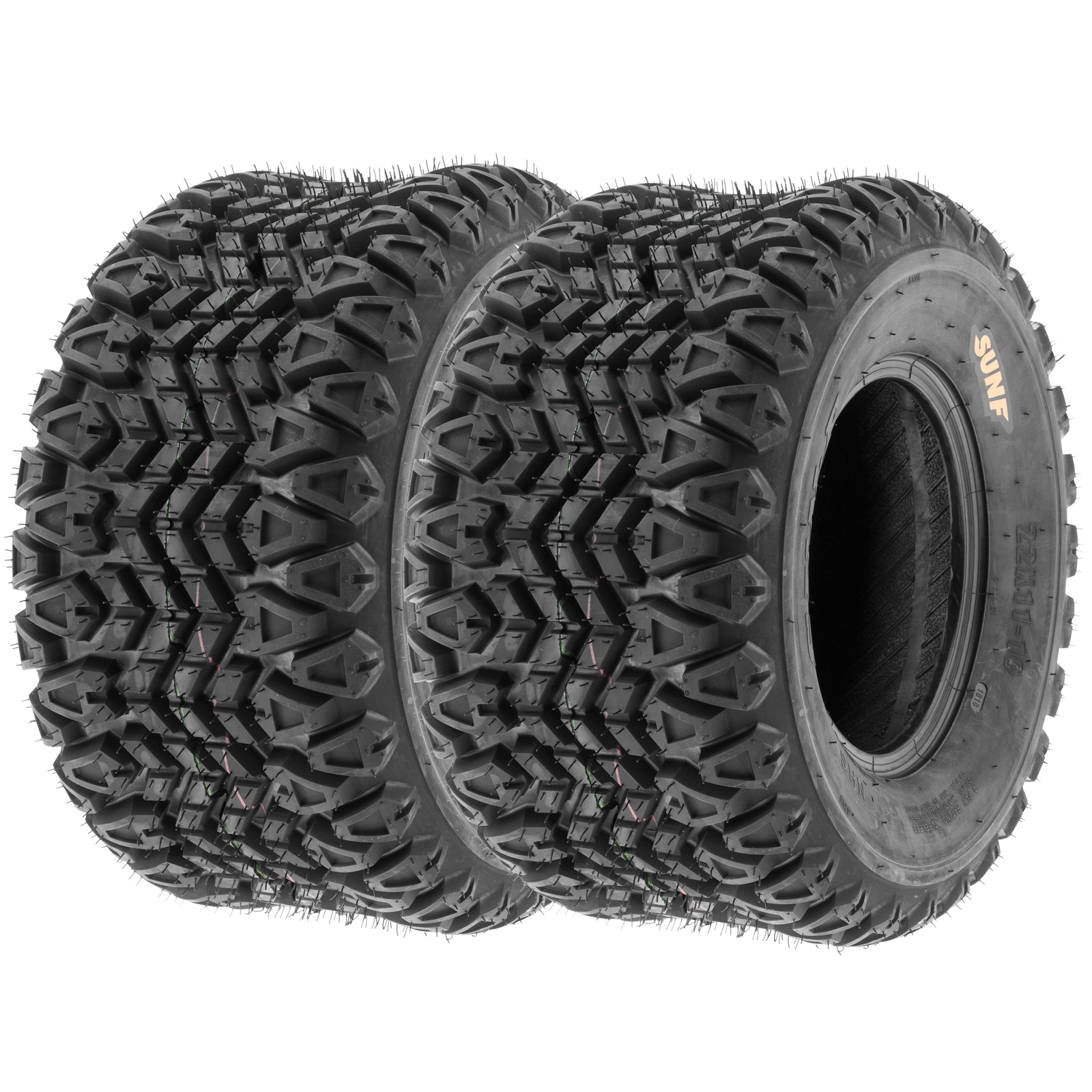 SunF Set 2 ATV Tires 23x10.5-12 23x10.5x12 Gof Cart Lawn Mower 4 PR G003
