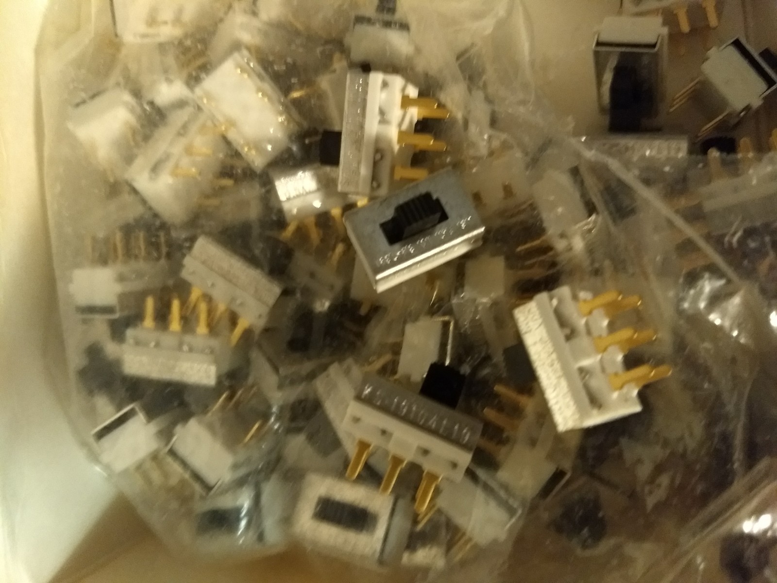 Qty 5-Switchcraft-KS19104L19 Switch, PCB mount slide