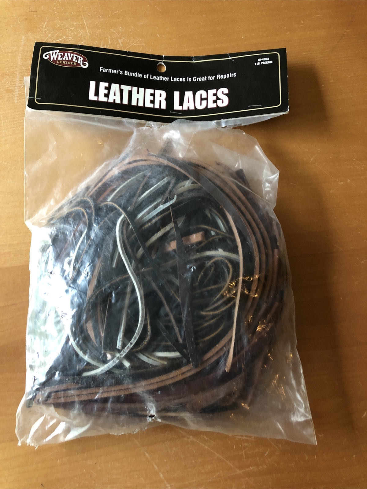 Weaver Leather 1 Lb Leather Laces #75-4903 - NEW