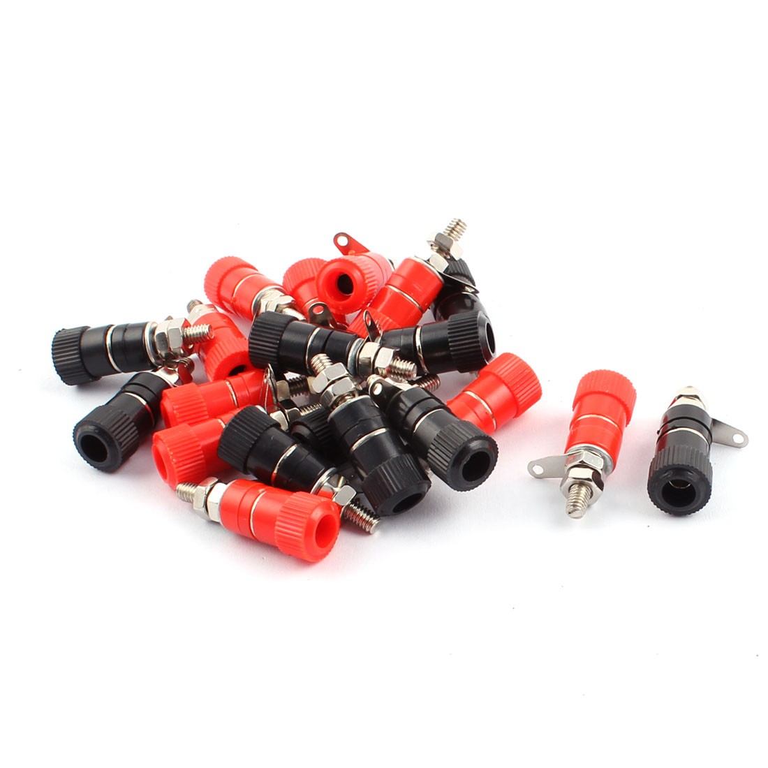 Amplifier Speaker 4mm Banana Connector Binding Post Red Black 10 Pairs