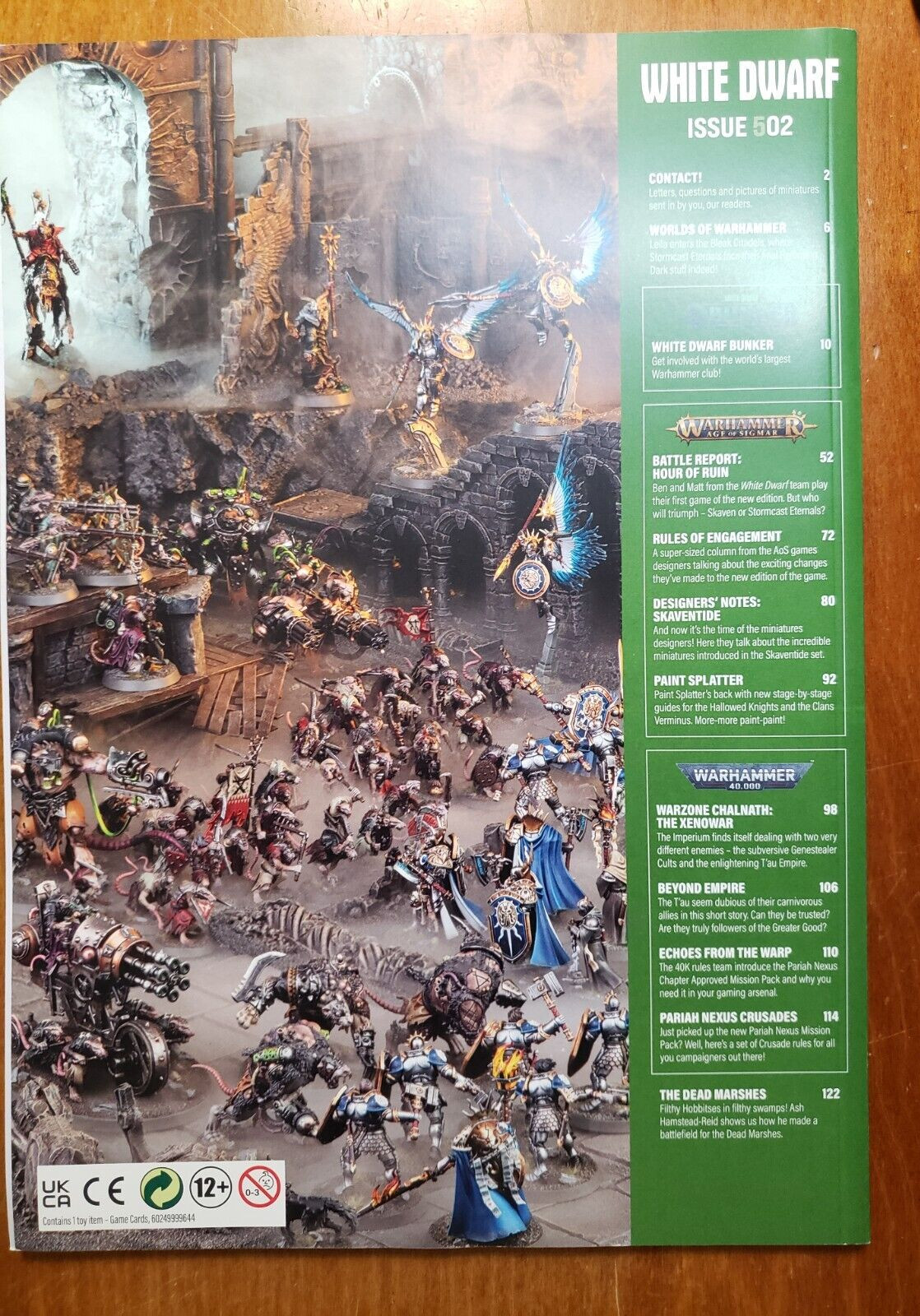 White Dwarf 502 Warhammer Quick Reference Cards Warzone Chalnath