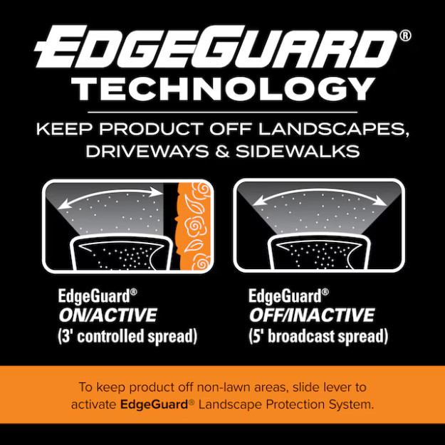 Scotts Turf Builder EdgeGuard DLX Broadcast Spreader 46-lb Capacity Compatible