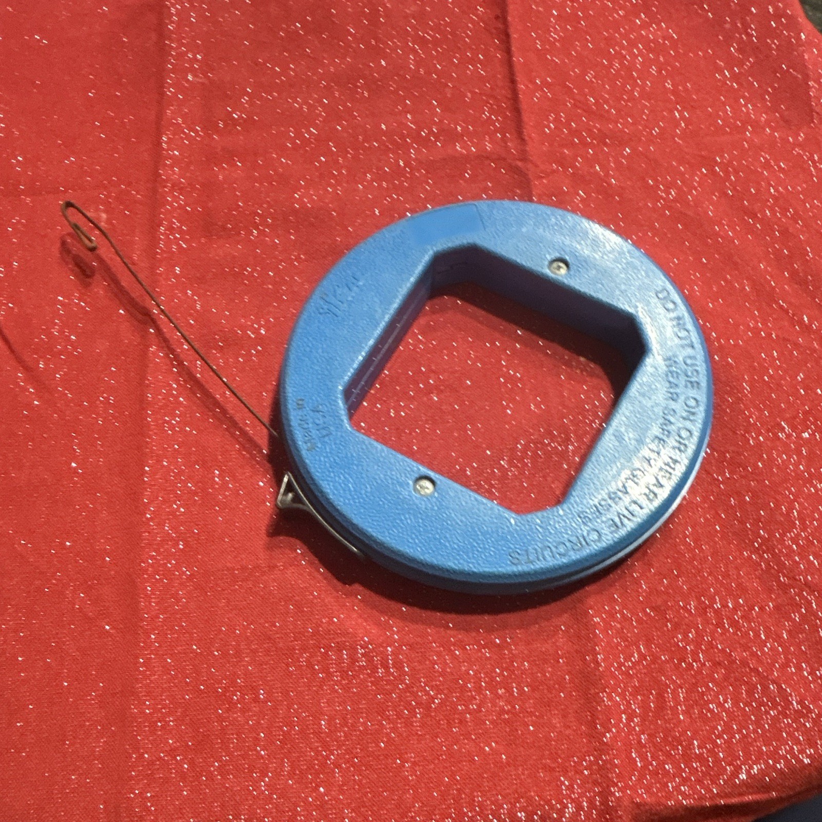 Ideal 31-835 Blue Steel Fish Tape Cable Puller Wire Pulling Tool 1/8 by 50 ft