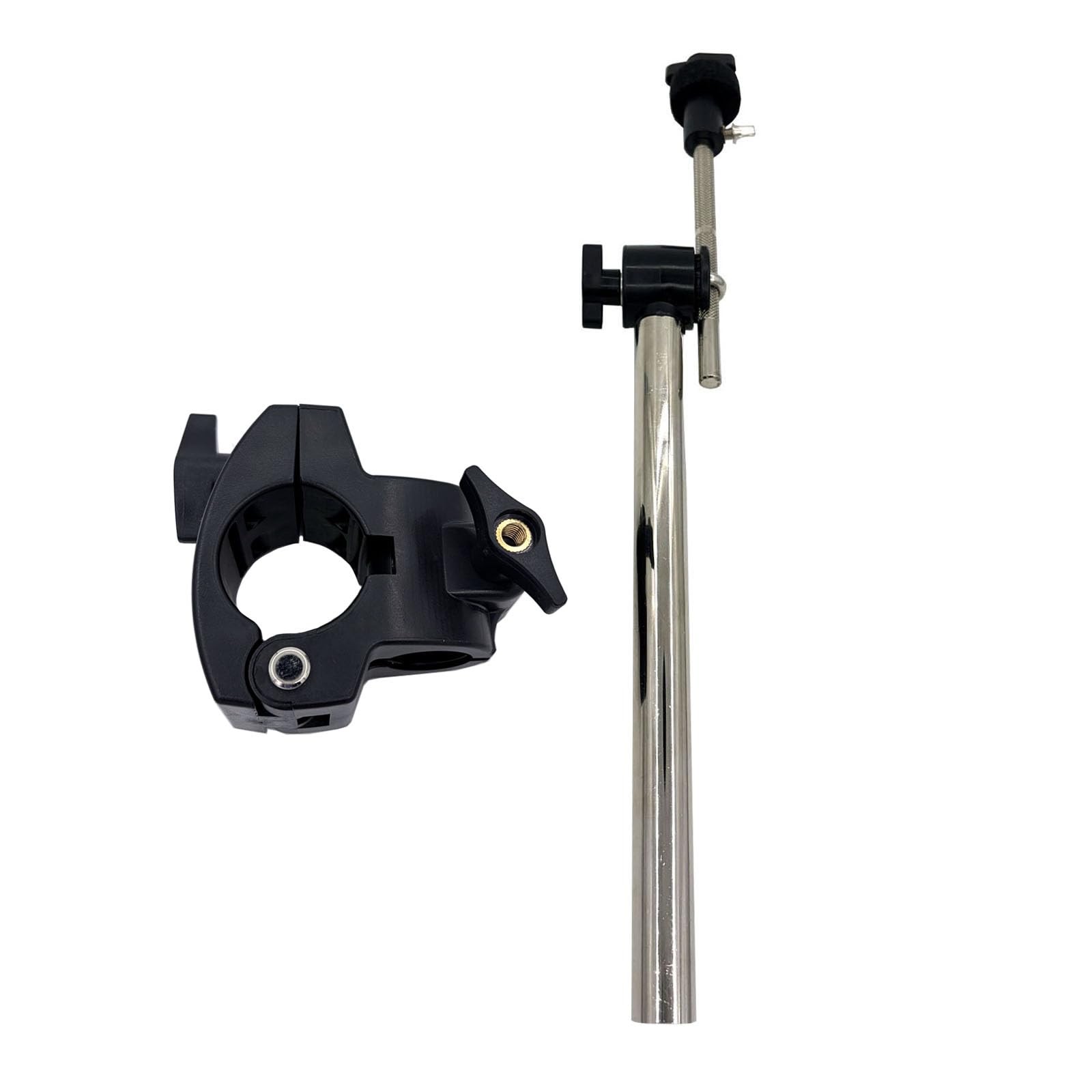Electronic Drum Straight Cymbal Mount Holder Arm With 37mm Rack Clamp Parts