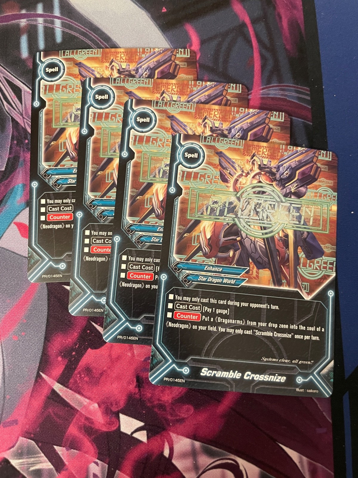 BUDDYFIGHT - SCRAMBLE CROSSNIZE X4 - PROMO - NM