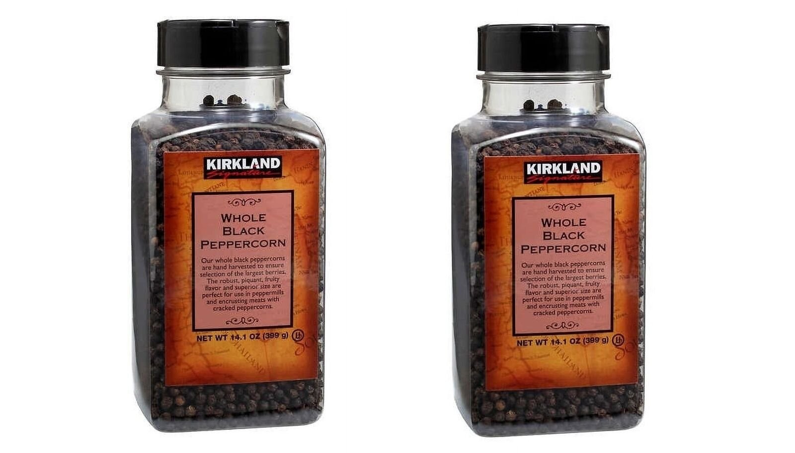 (Pack of 2) Kirkland Signature Expect More Whole Black Peppercorns, 14.1oz.