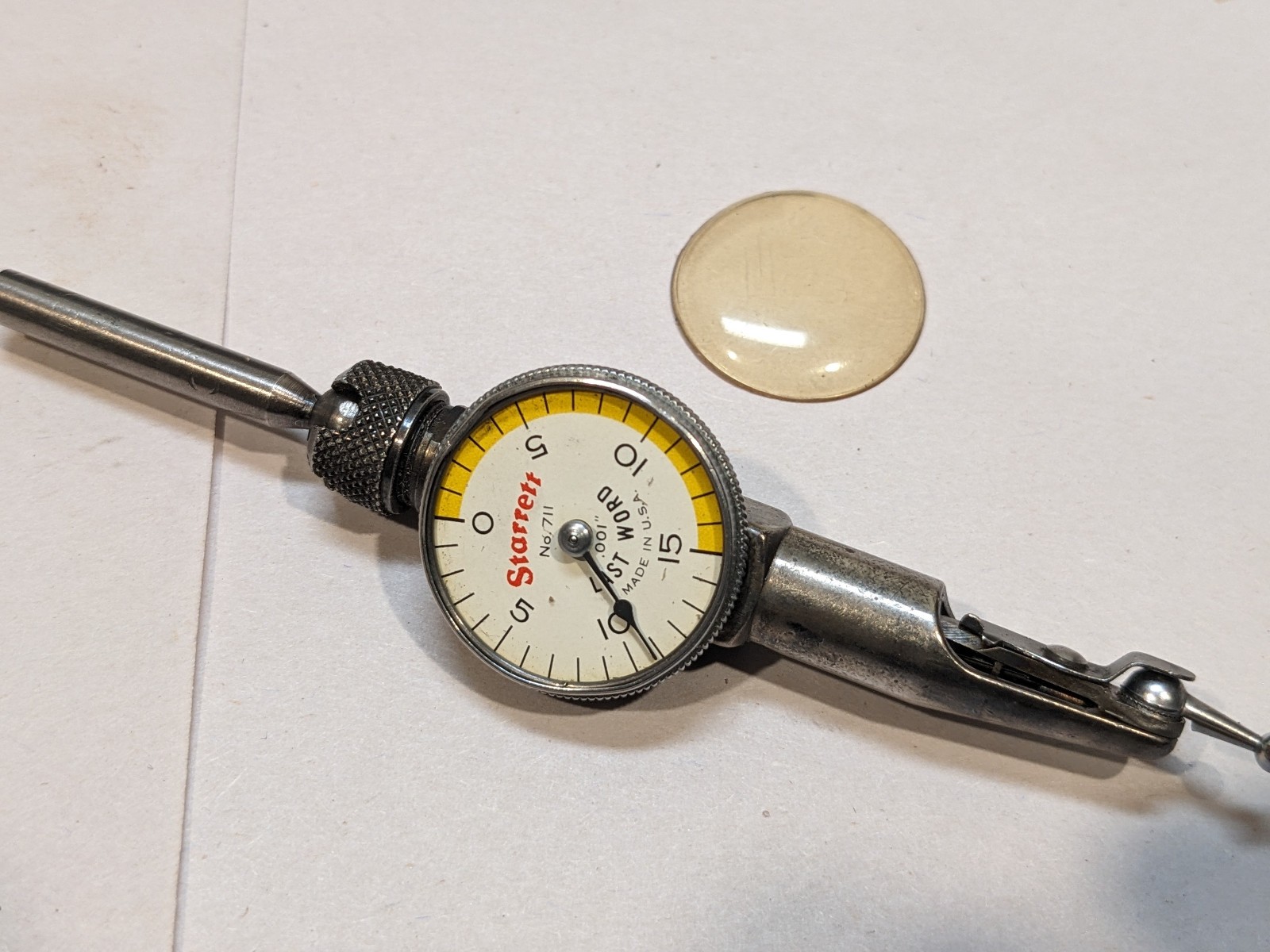 Starrett No. 711 Last Word Dial Indicator w/ Case