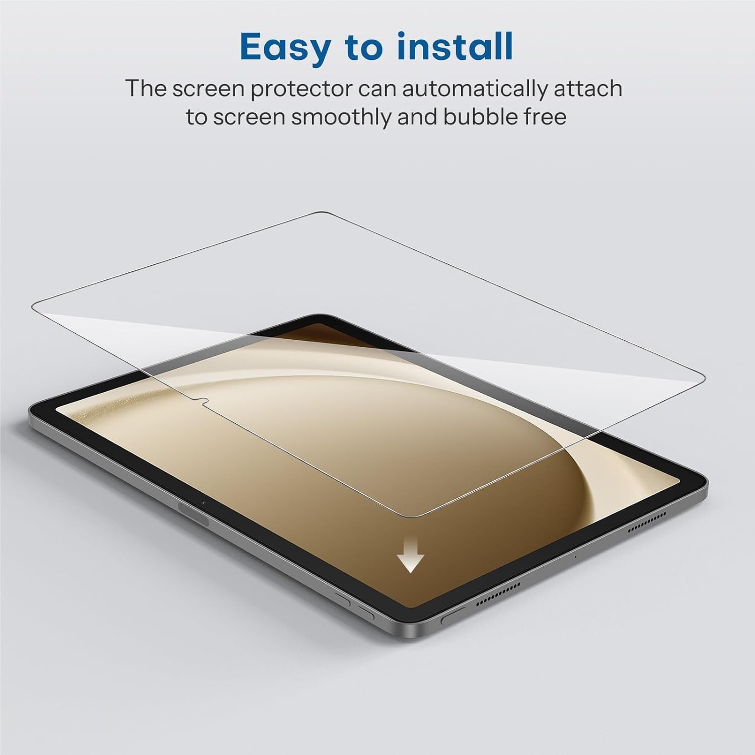 (2 Pack) Screen Cover For Samsung Galaxy Tab A9+ Screen Protector Tempered Glass