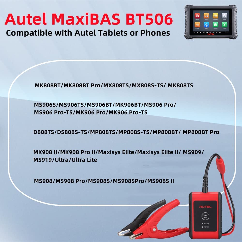 2025 New Autel MaxiBAS BT506 Auto Battery and Electrical System Analysis Tool