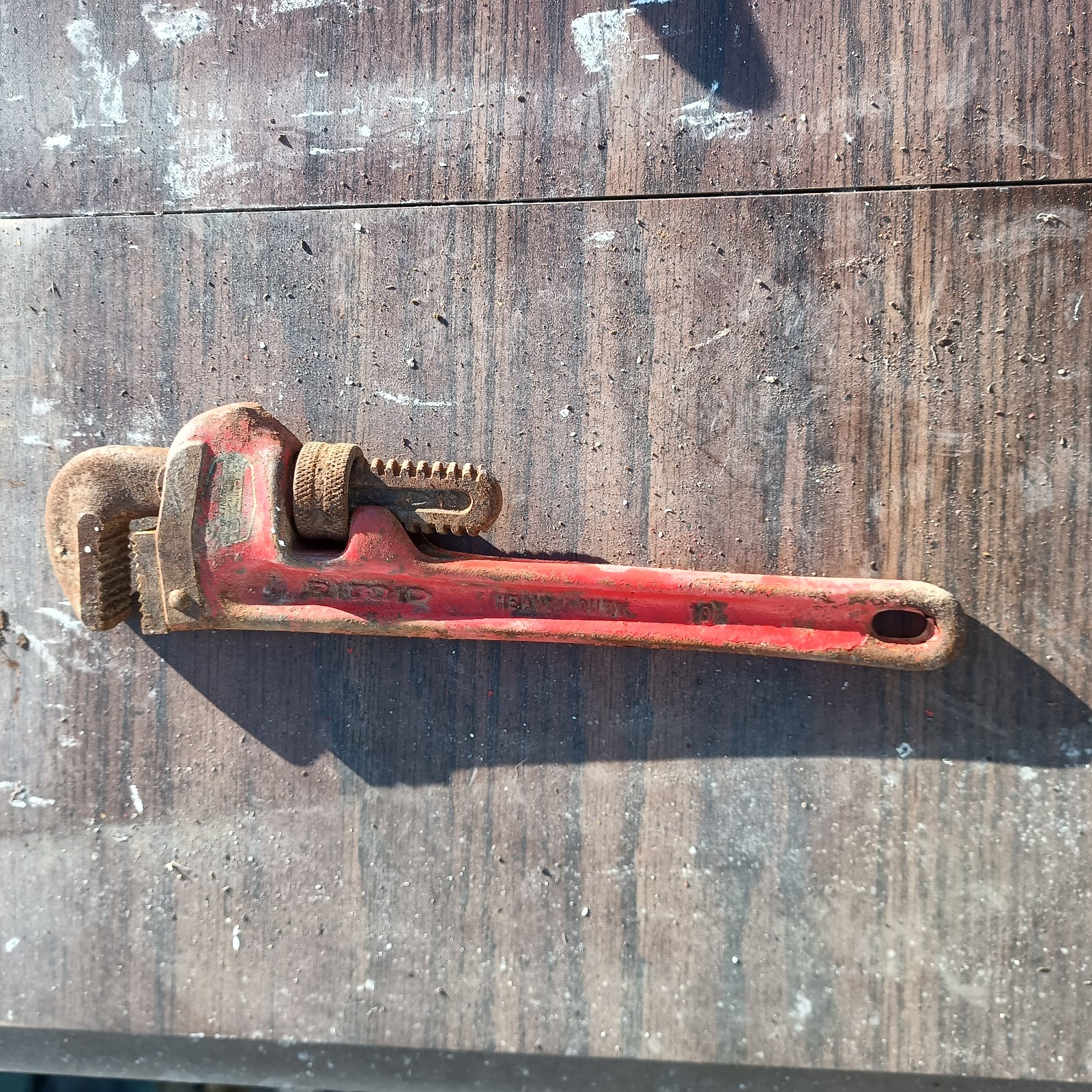 UNMARKED Pipe Wrench Alloy Steel VLCHEK ON IT  9"