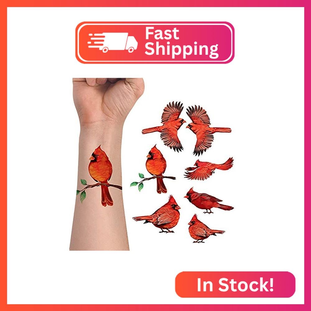 WIRESTER Temporary Tattoo Stickers for Adults Men Women, Fake Tattoos on Face Ha