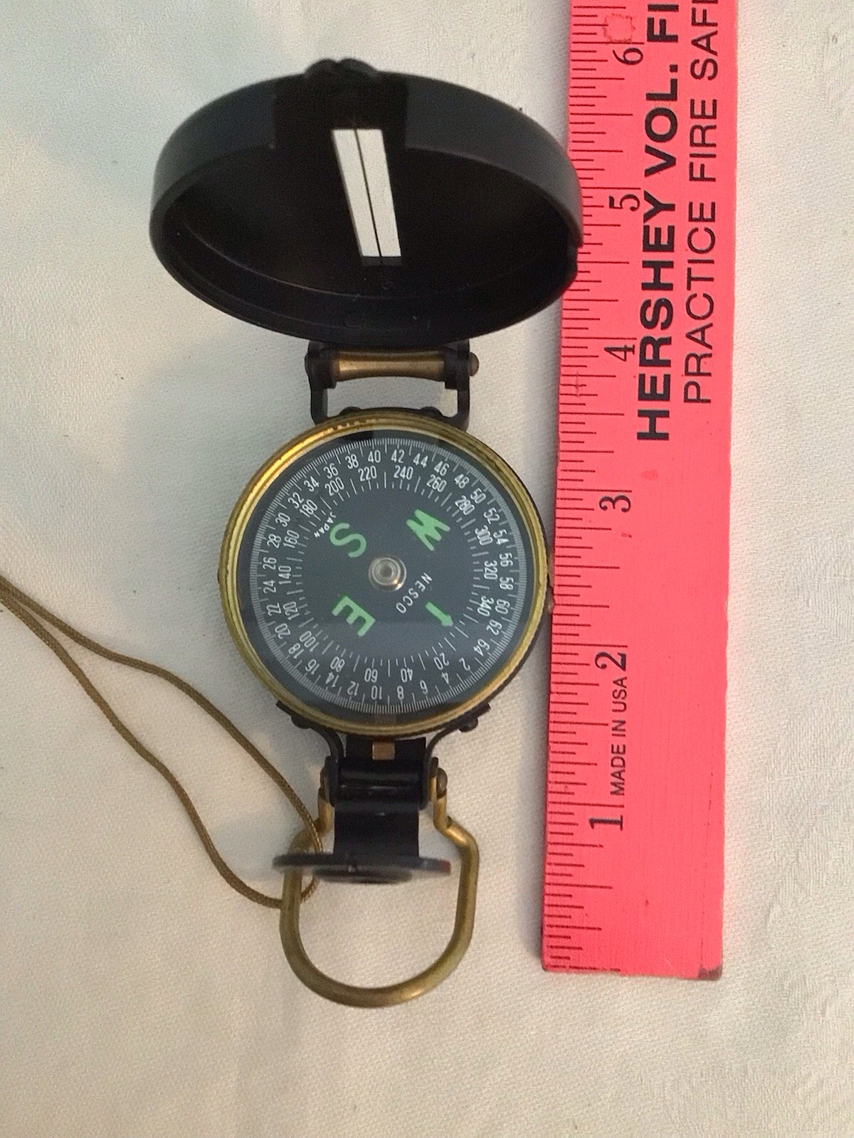 Vintage Nesco Lensatic Compass Japan