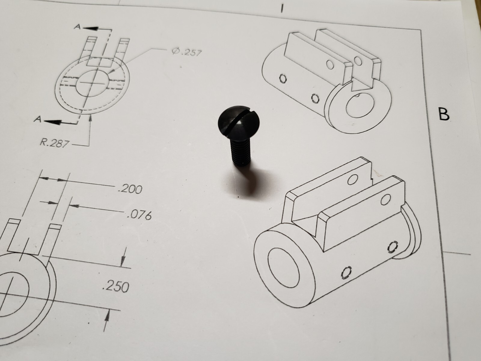 Sheridan model C stock mounting screw